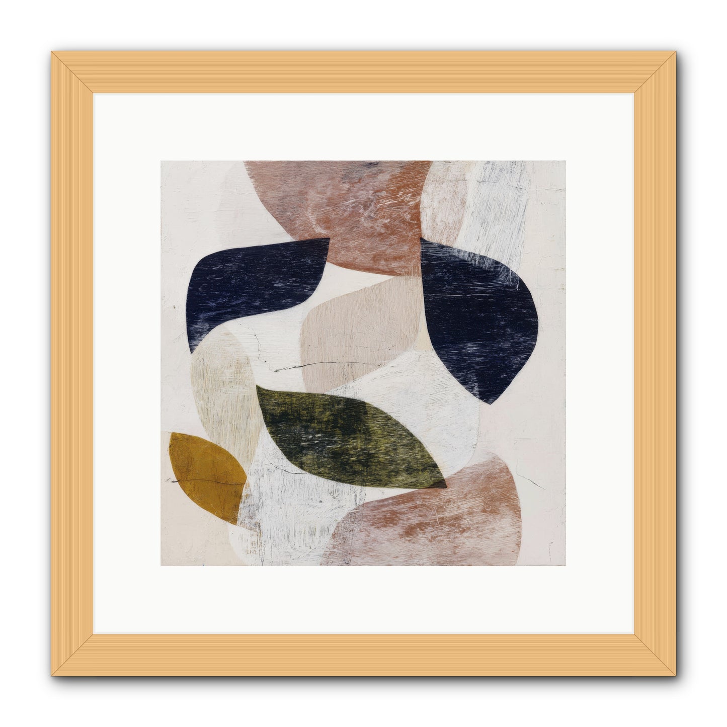 Pale Garnet -- Framed Print - Natural 12x12
