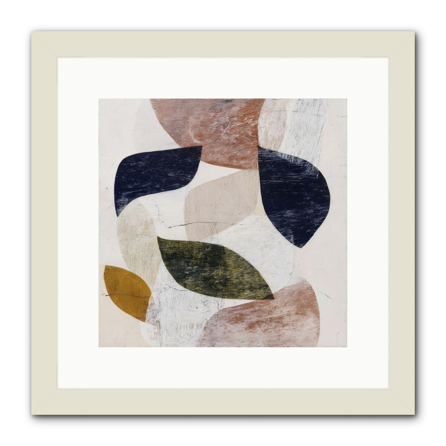 Pale Garnet -- Framed Print - White 12x12