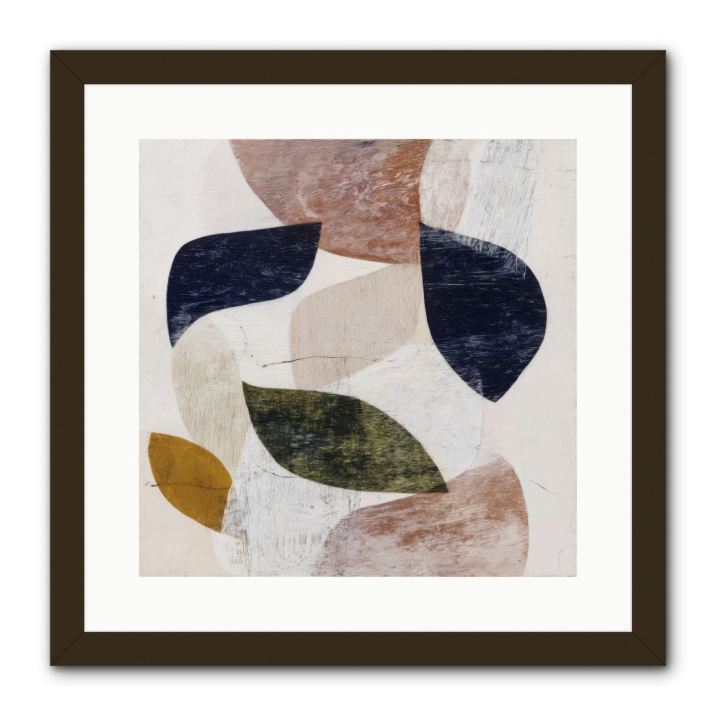 Pale Garnet -- Framed Print - Black 16x16