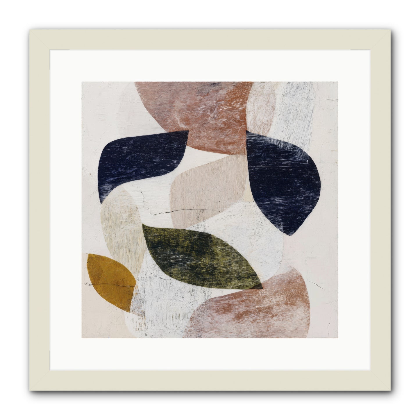 Pale Garnet -- Framed Print - White 16x16