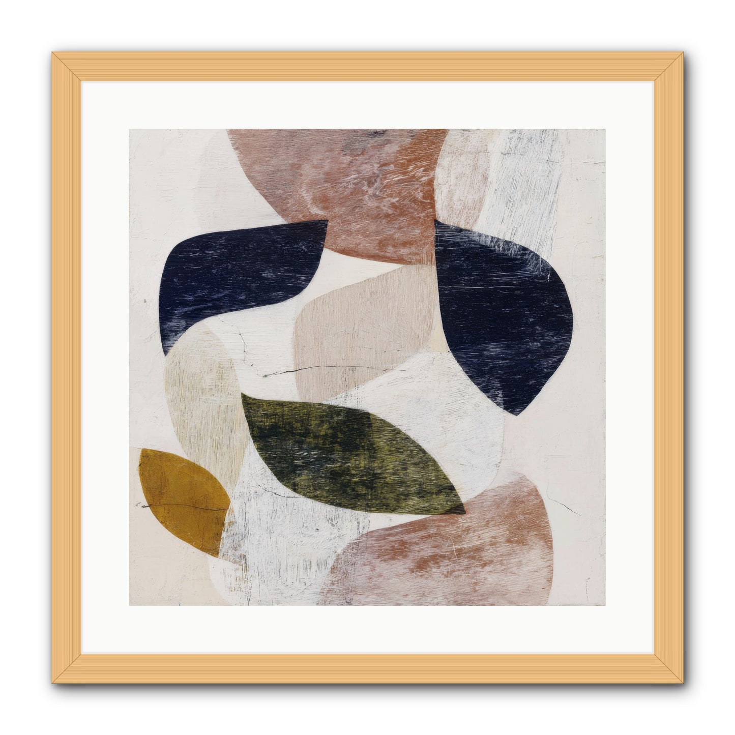 Pale Garnet -- Framed Print - Natural 20x20