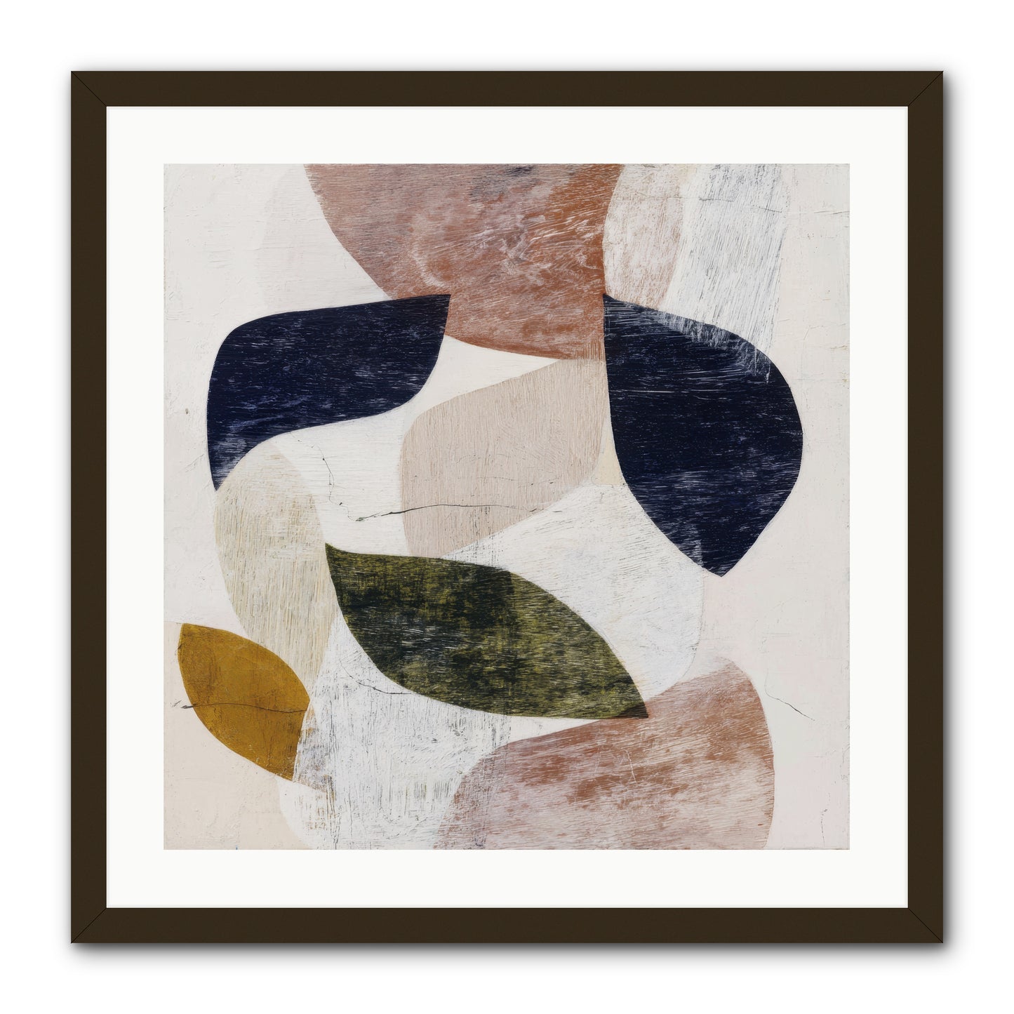 Pale Garnet -- Framed Print - Black 24x24