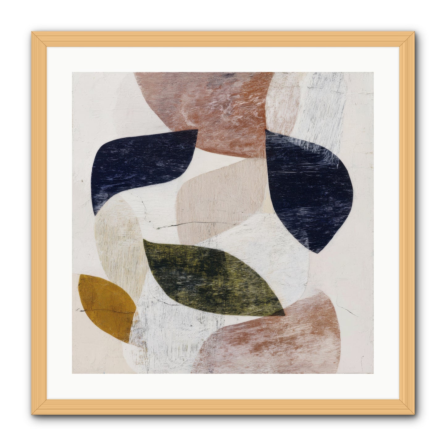 Pale Garnet -- Framed Print - Natural 24x24
