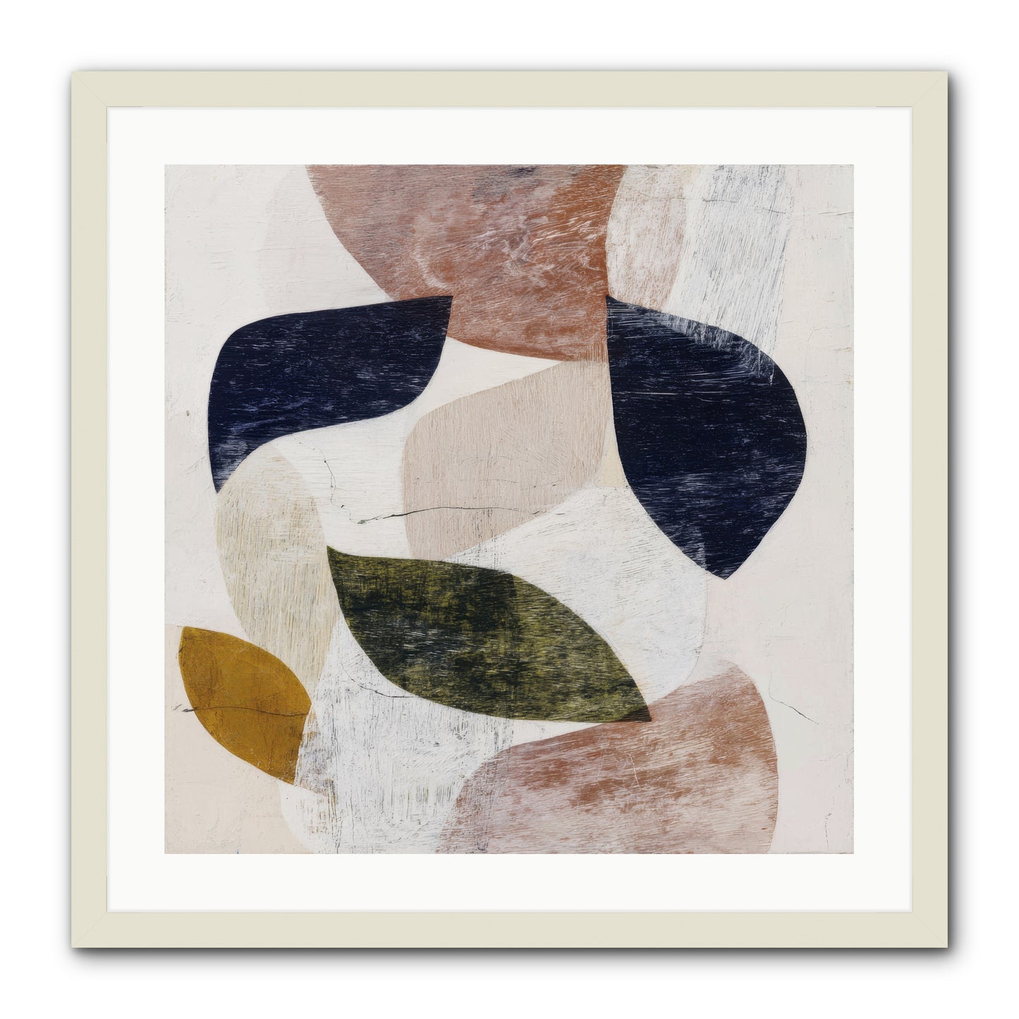 Pale Garnet -- Framed Print - White 24x24