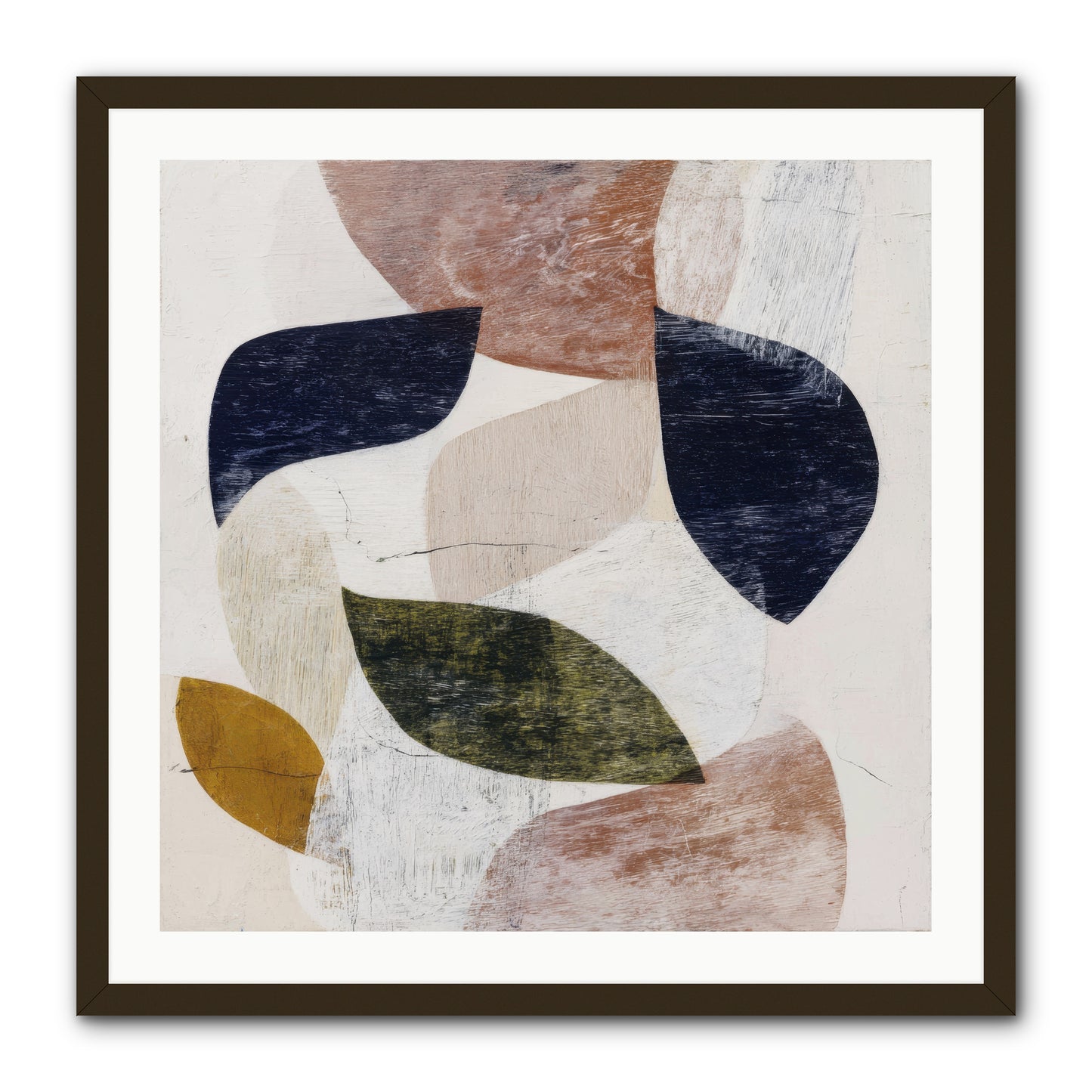 Pale Garnet -- Framed Print - Black 30x30