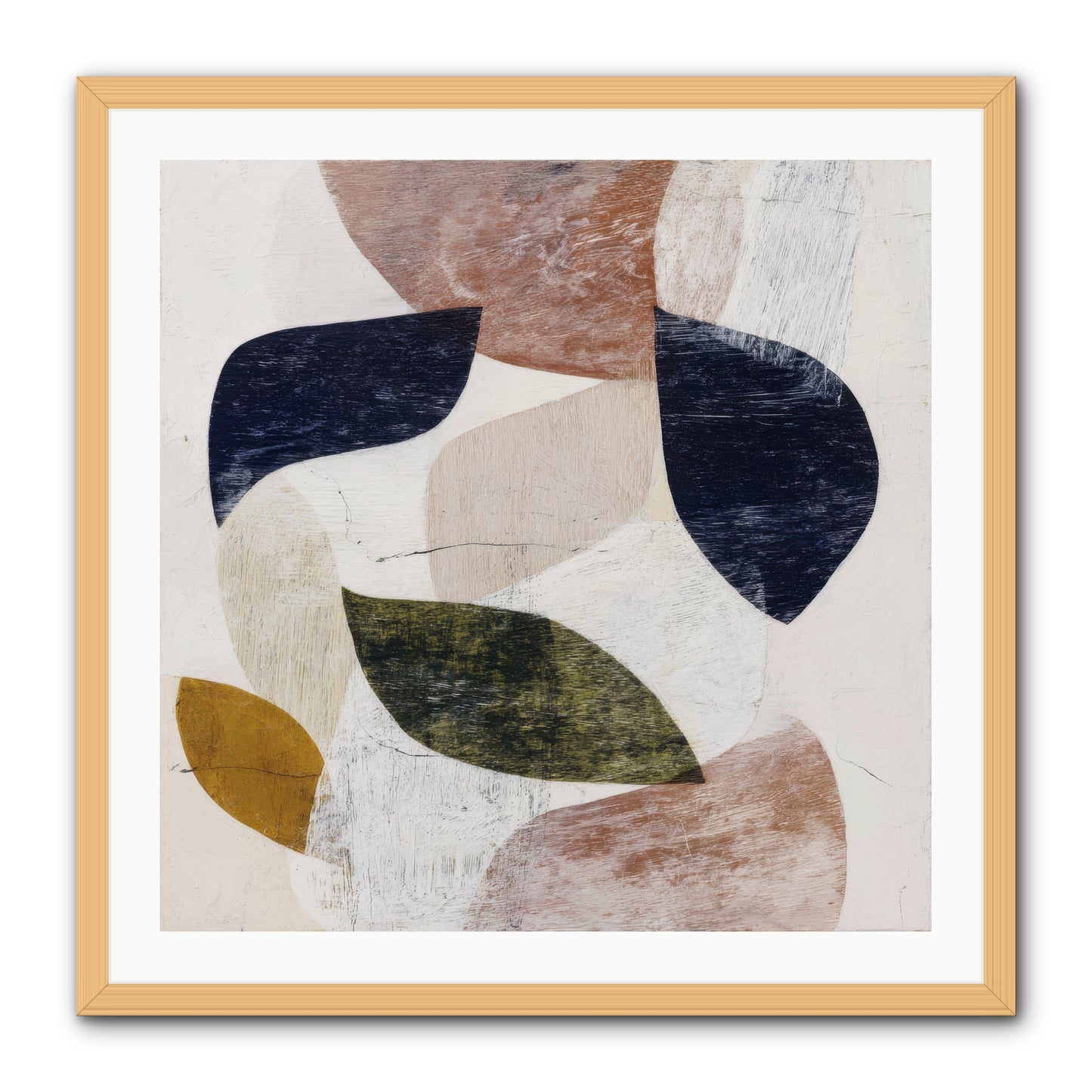 Pale Garnet -- Framed Print - Natural 30x30