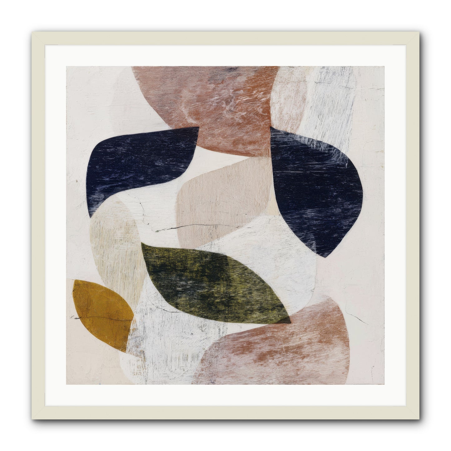 Pale Garnet -- Framed Print - White 30x30