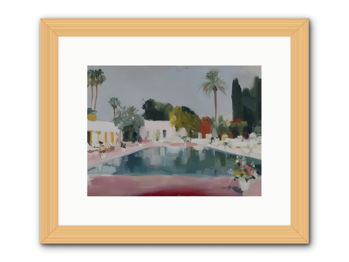 Panoramic Paradise -- Framed Print - Natural 12x9