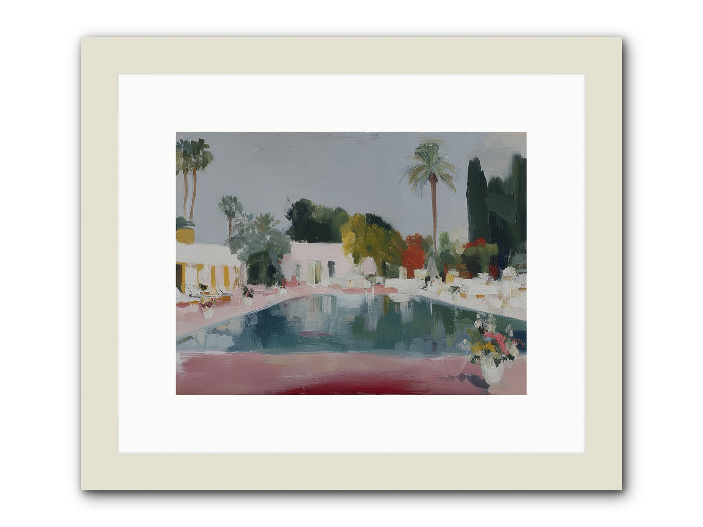 Panoramic Paradise -- Framed Print - White 12x9