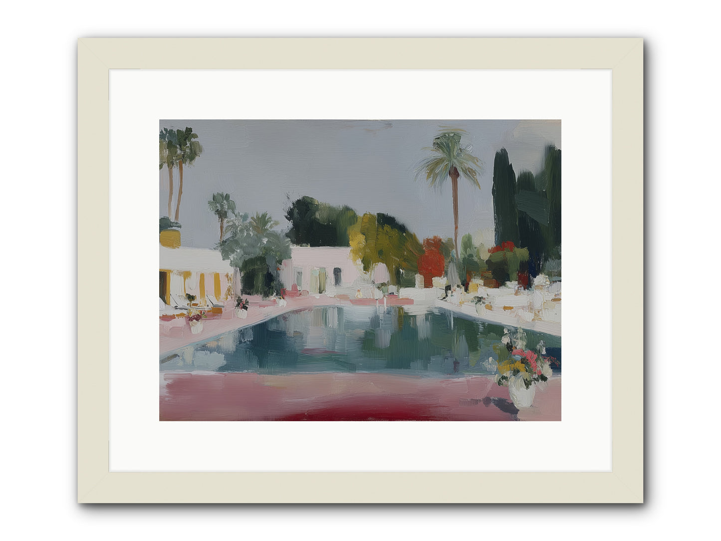 Panoramic Paradise -- Framed Print - White 16x12