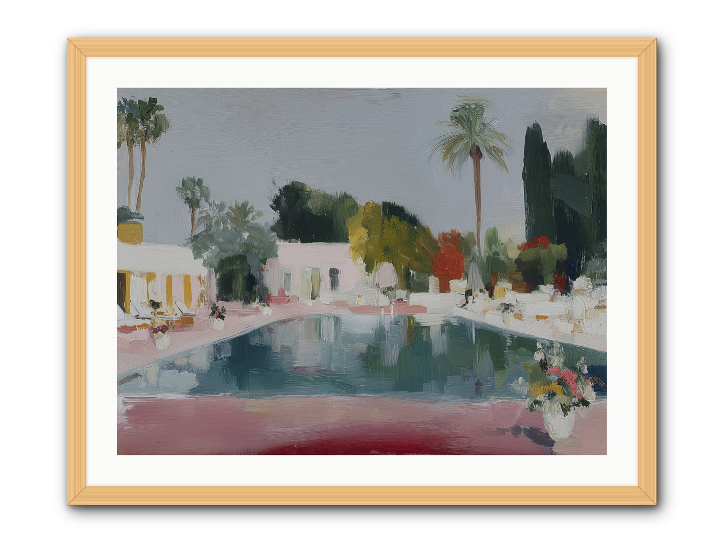 Panoramic Paradise -- Framed Print - Natural 32x24