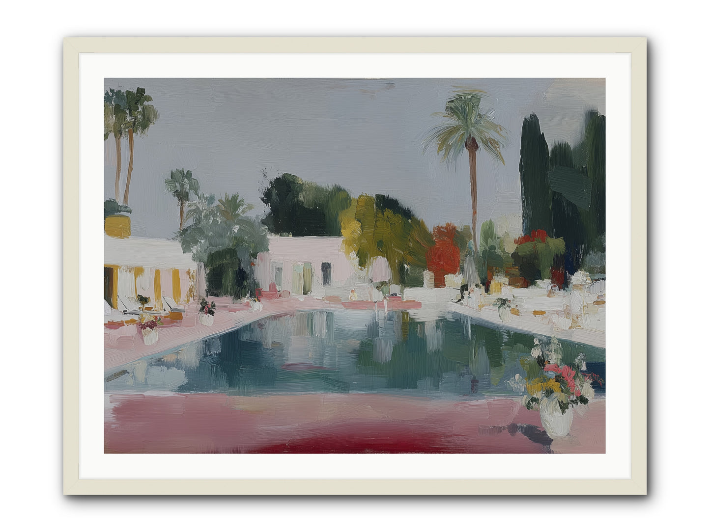 Panoramic Paradise -- Framed Print - White 40x30