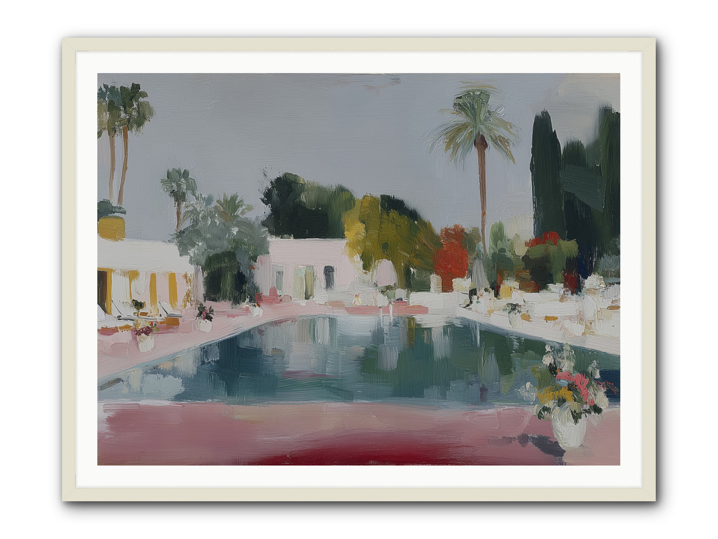 Panoramic Paradise -- Framed Print - White 48x36