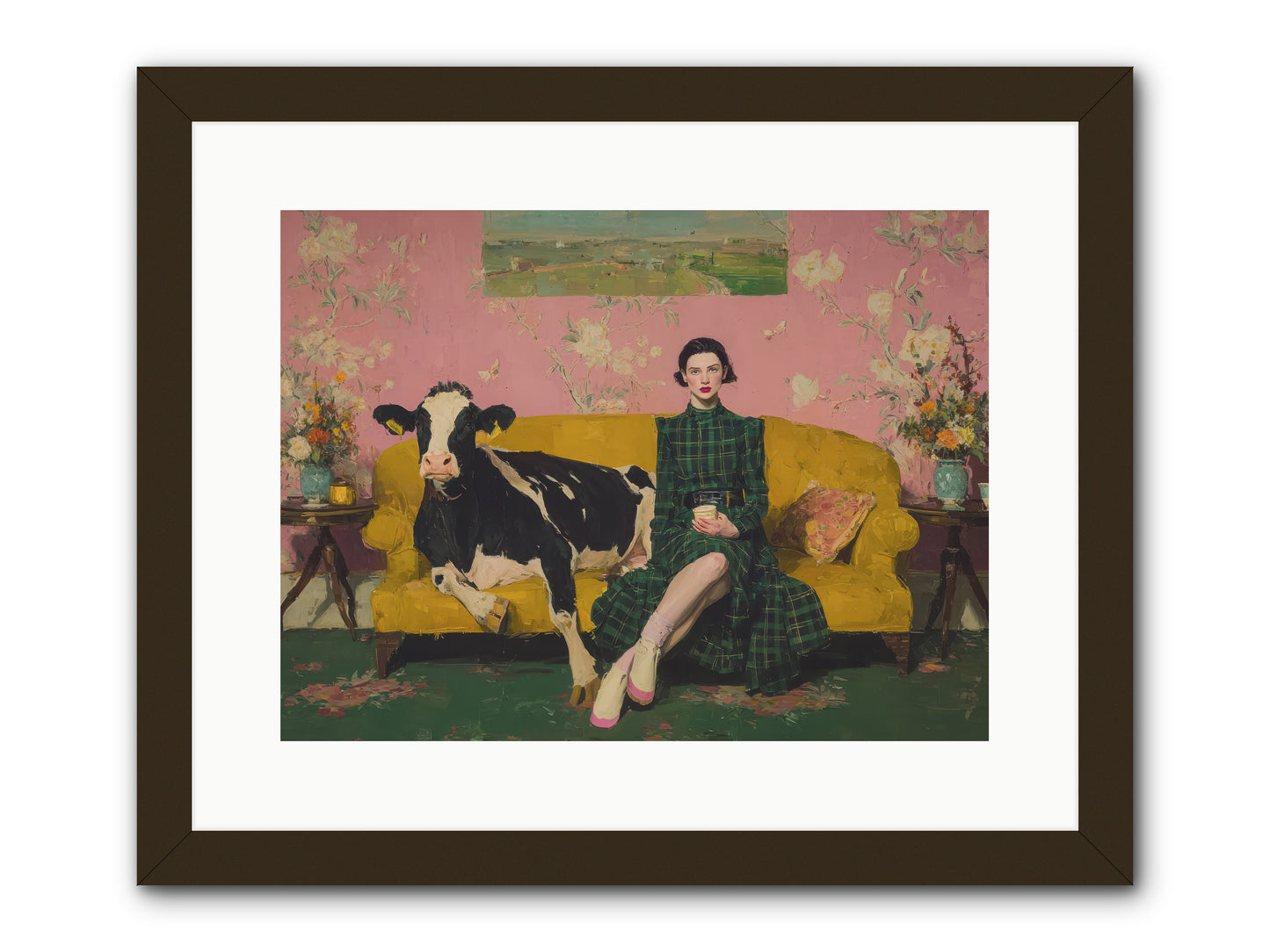 Paper Moon & Manor-REZ -- Framed Print - Black 16x12