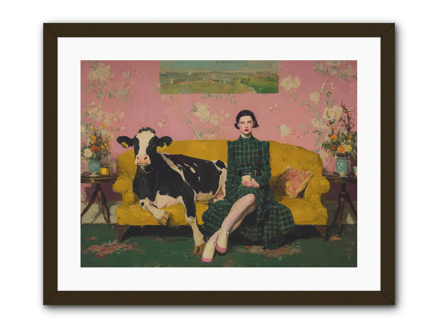 Paper Moon & Manor-REZ -- Framed Print - Black 24x18