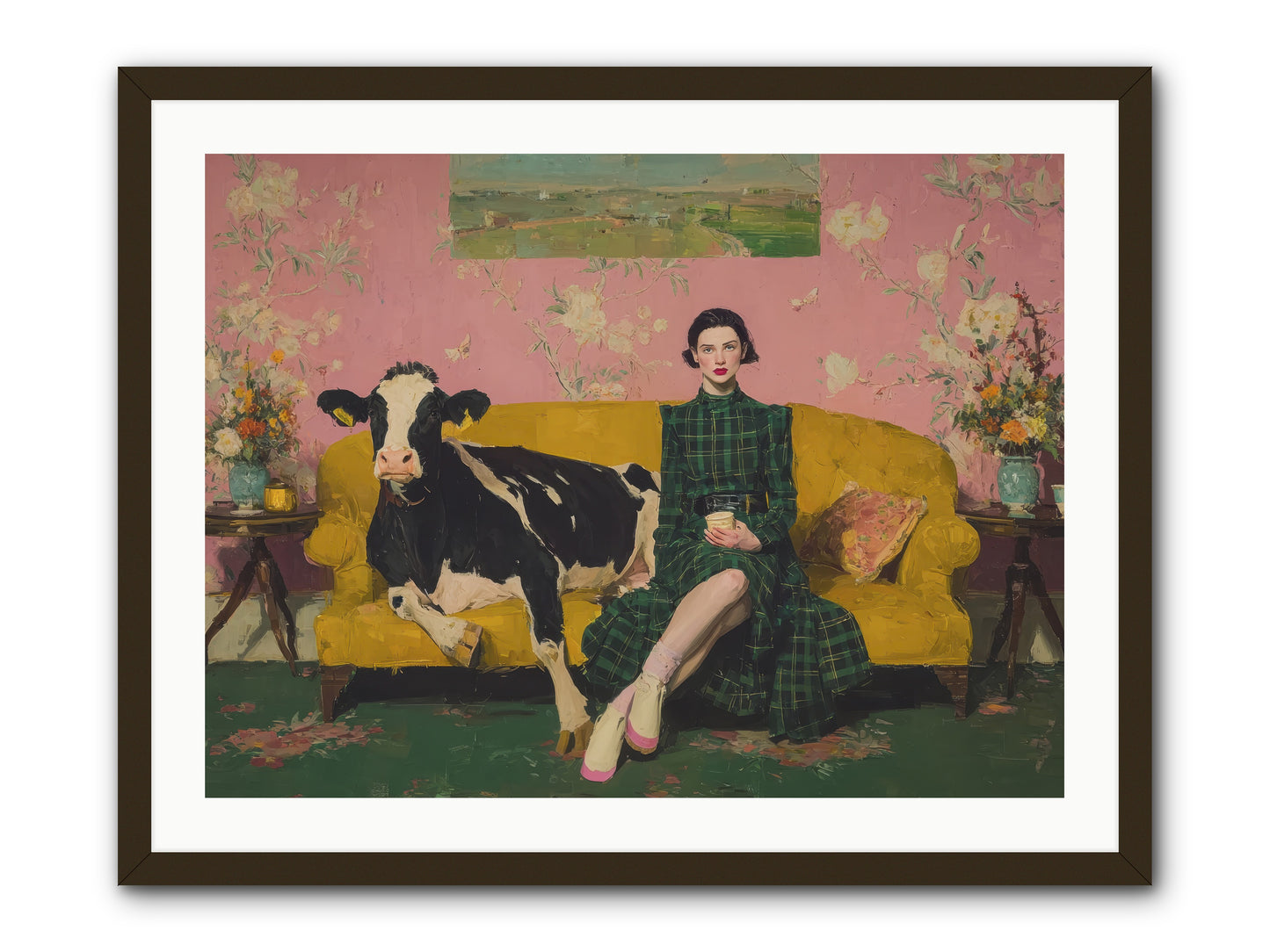 Paper Moon & Manor-REZ -- Framed Print - Black 32x24
