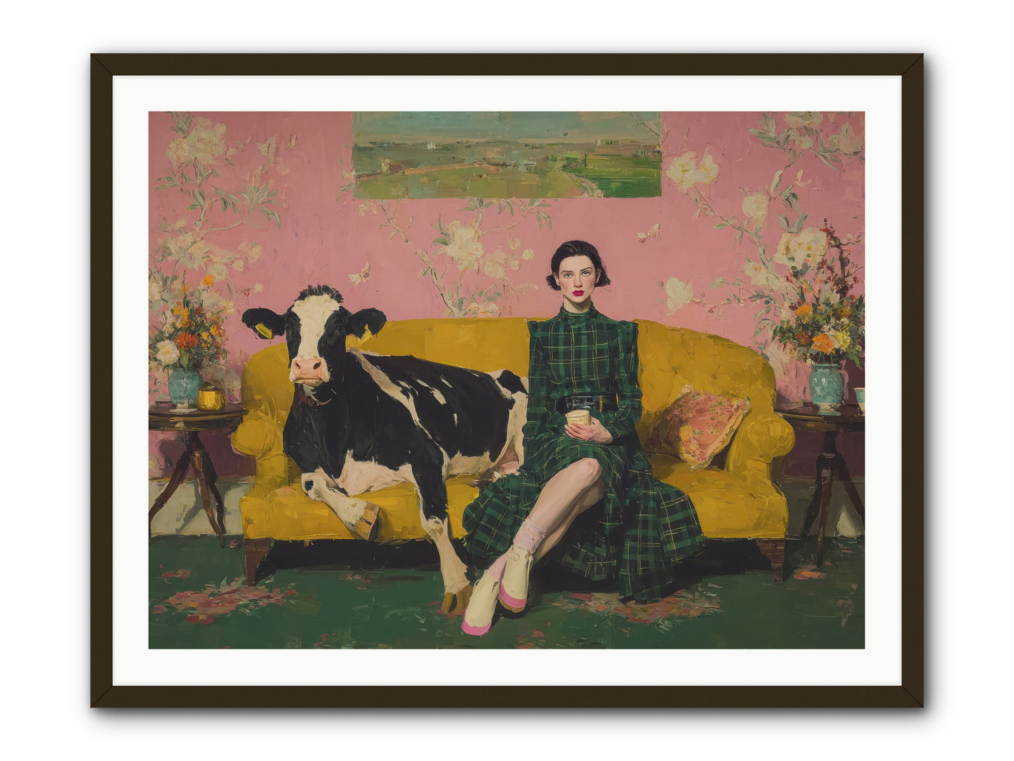 Paper Moon & Manor-REZ -- Framed Print - Black 40x30