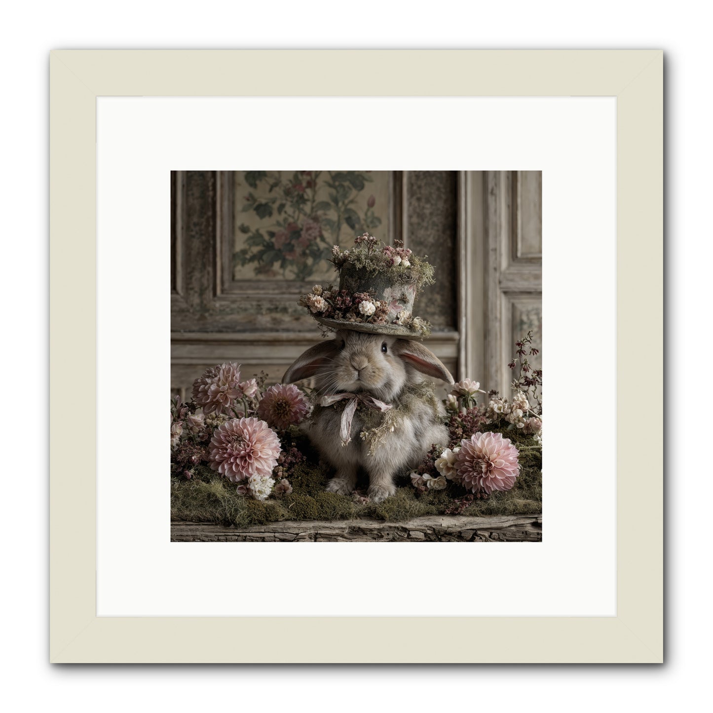 Paper Moons -- Framed Print - White 10x10