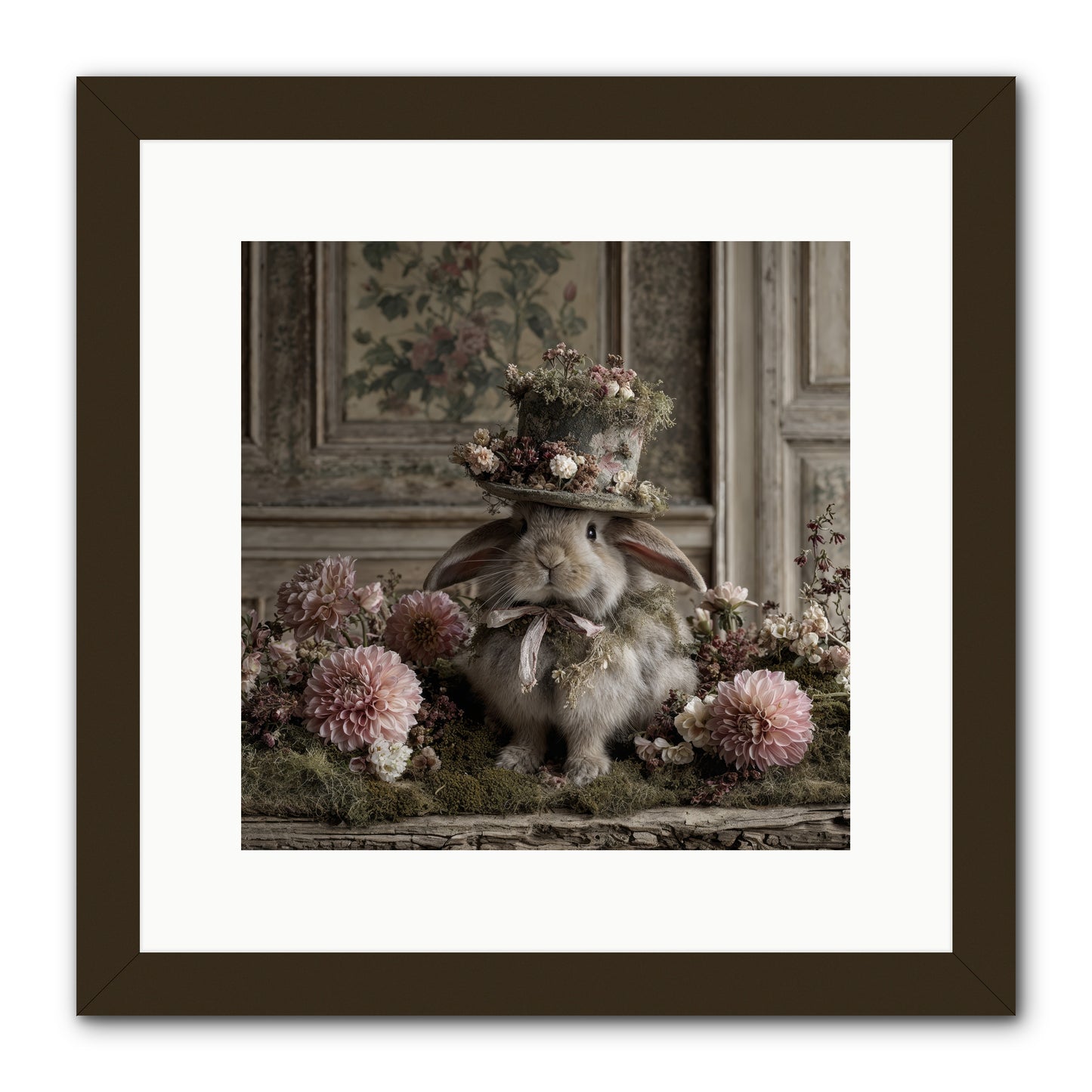 Paper Moons -- Framed Print - Black 12x12