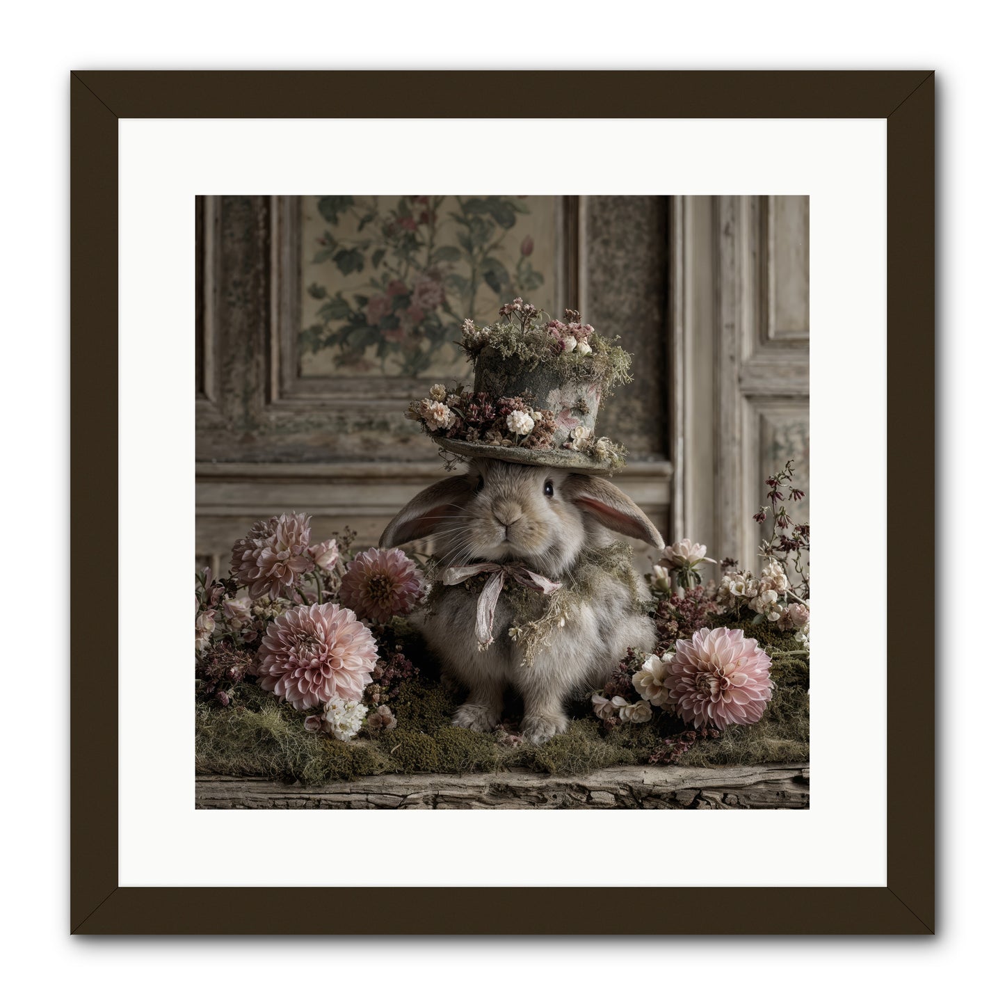 Paper Moons -- Framed Print - Black 16x16