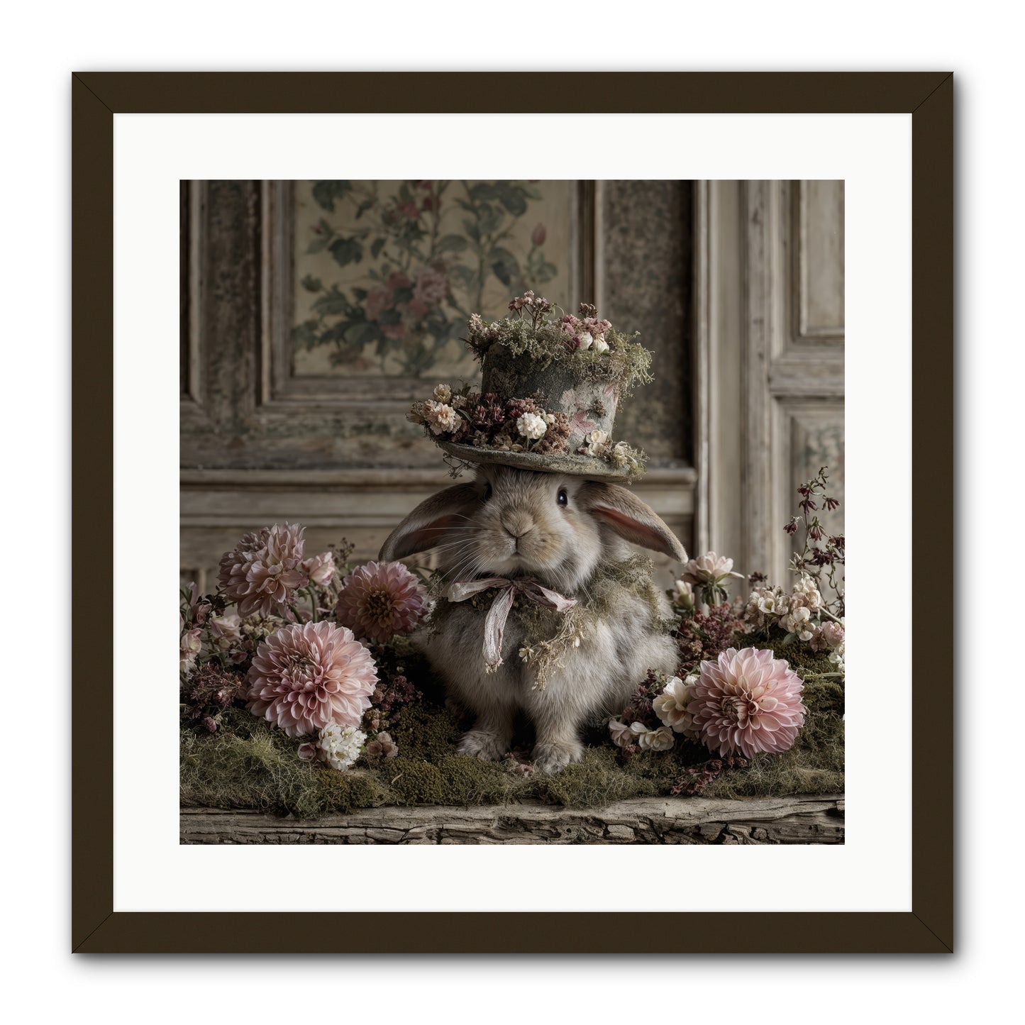 Paper Moons -- Framed Print - Black 20x20