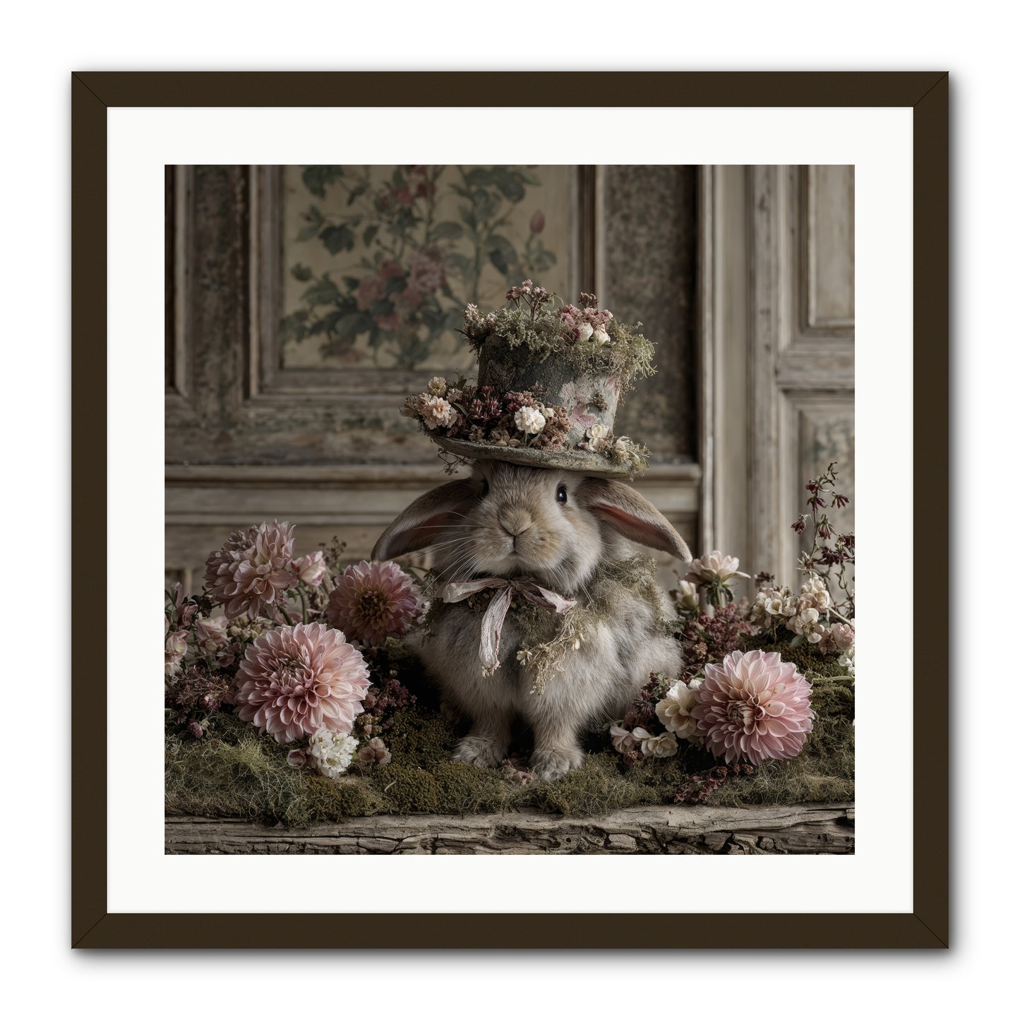 Paper Moons -- Framed Print - Black 24x24