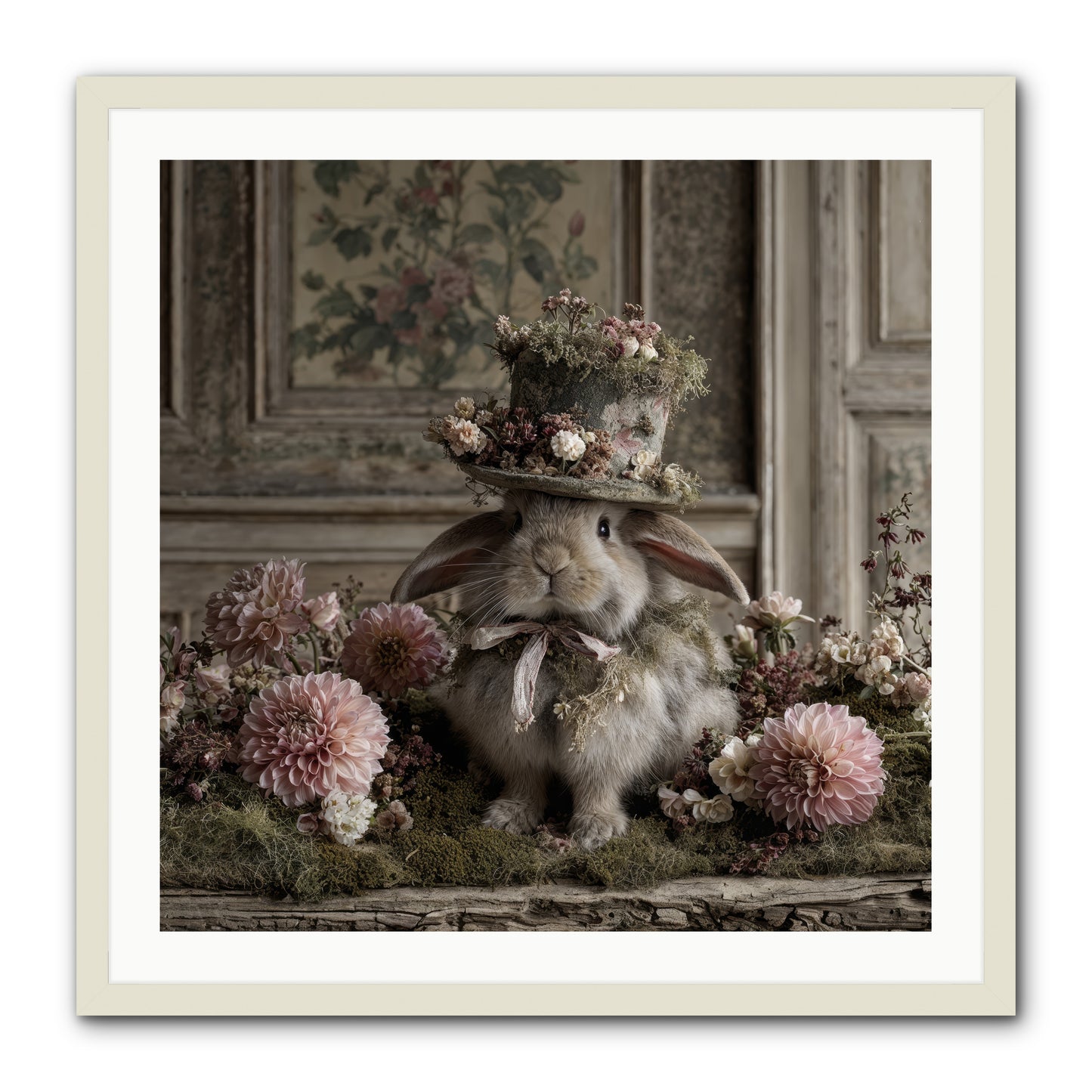 Paper Moons -- Framed Print - White 30x30