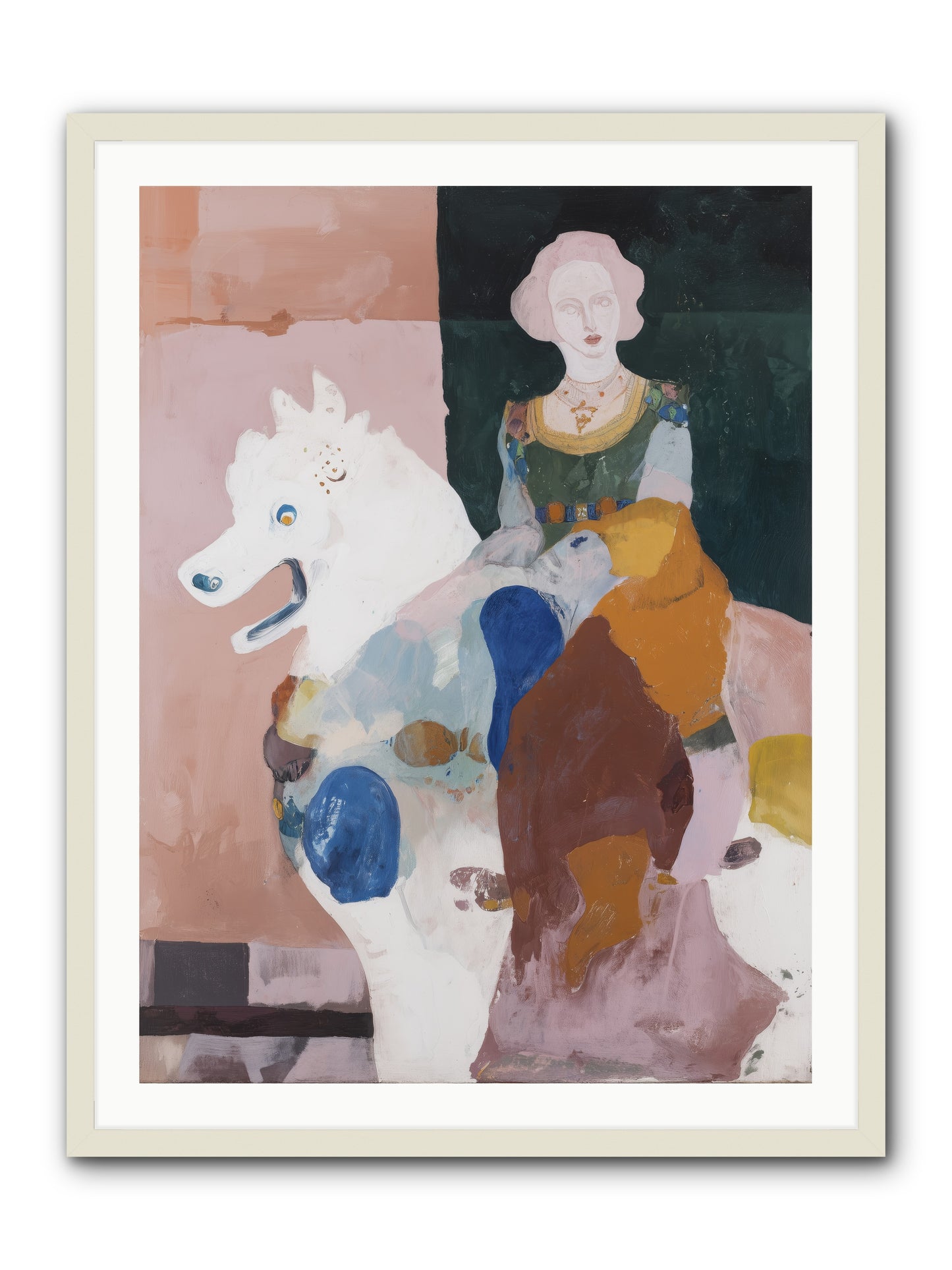 Paper Trail -- Framed Print - White 30x40