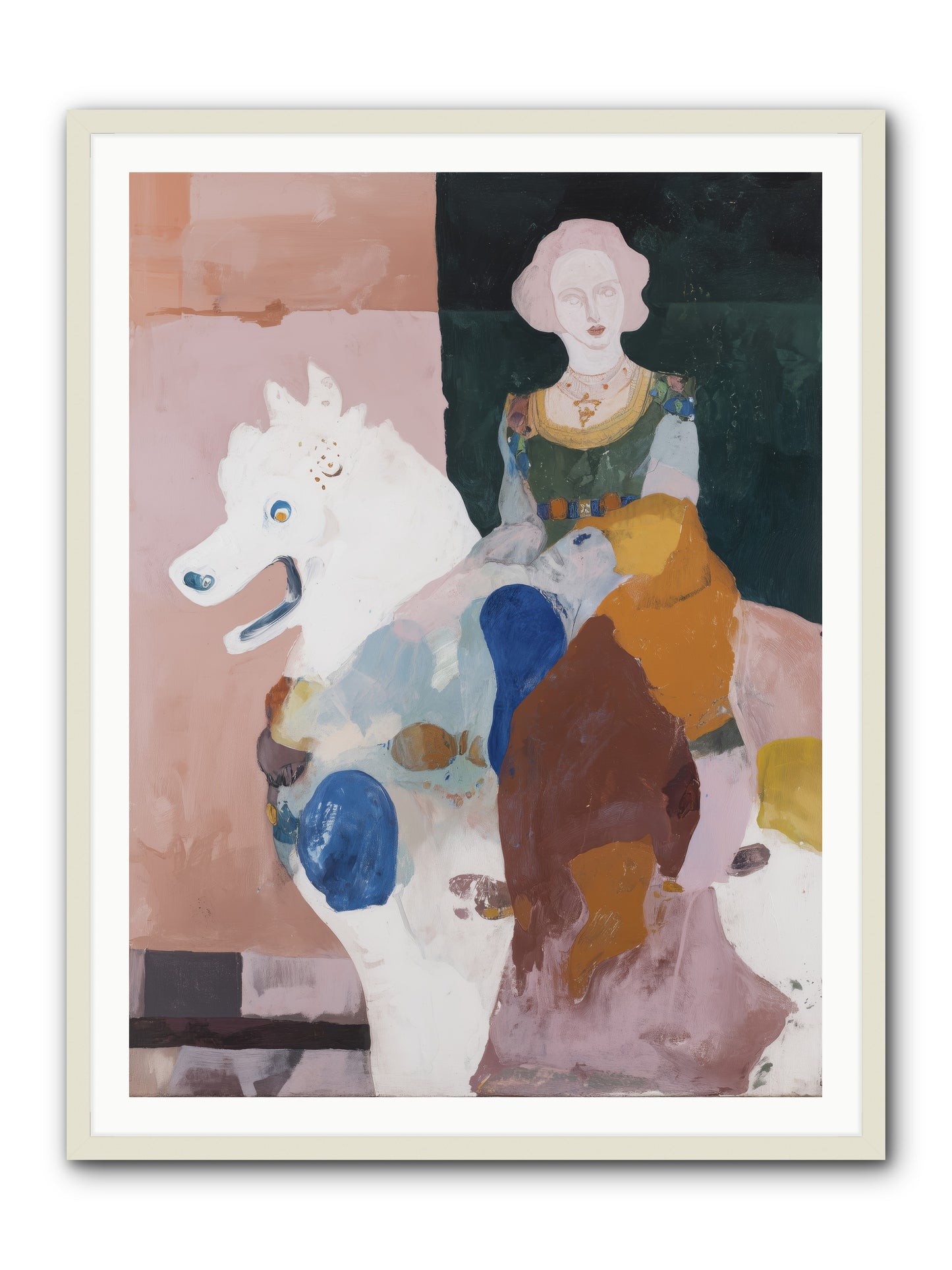 Paper Trail -- Framed Print - White 36x48