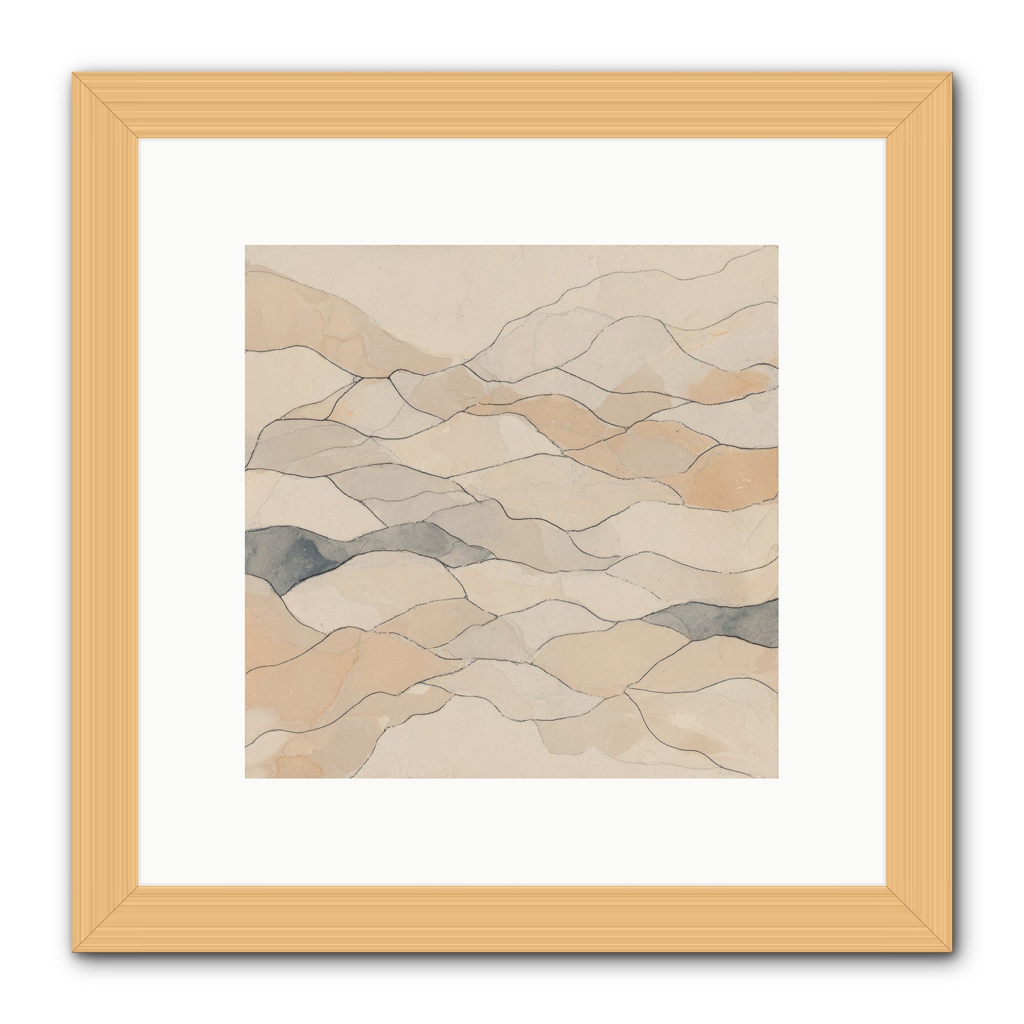 Paperback Galaxy -- Framed Print - Natural 10x10