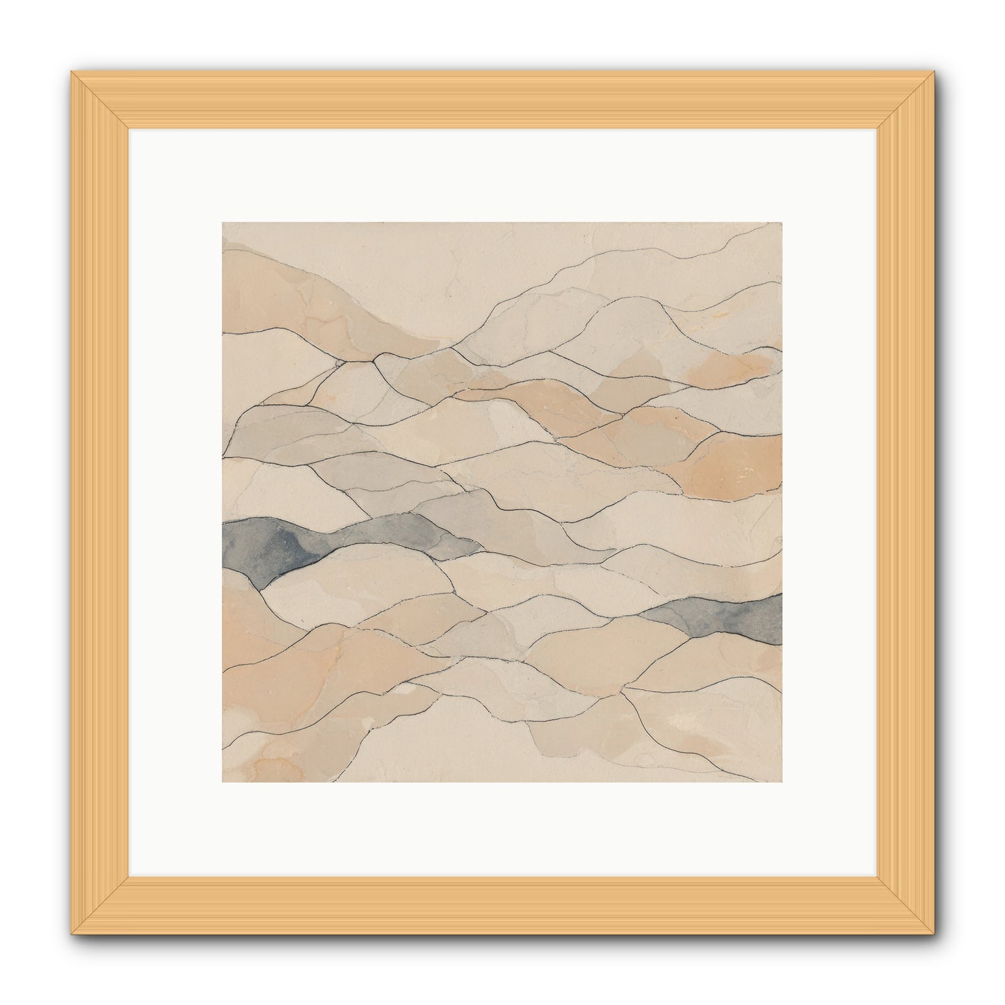 Paperback Galaxy -- Framed Print - Natural 12x12