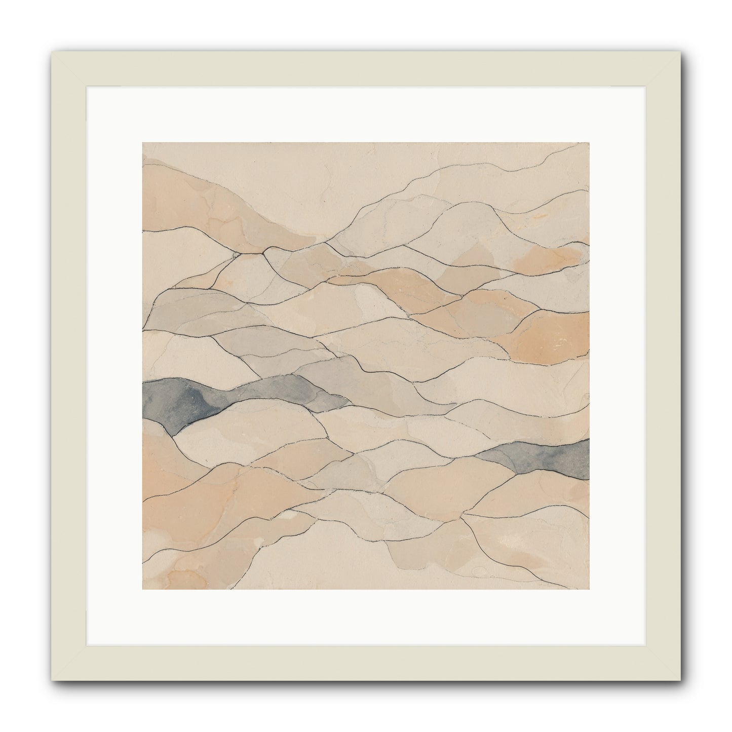Paperback Galaxy -- Framed Print - White 16x16