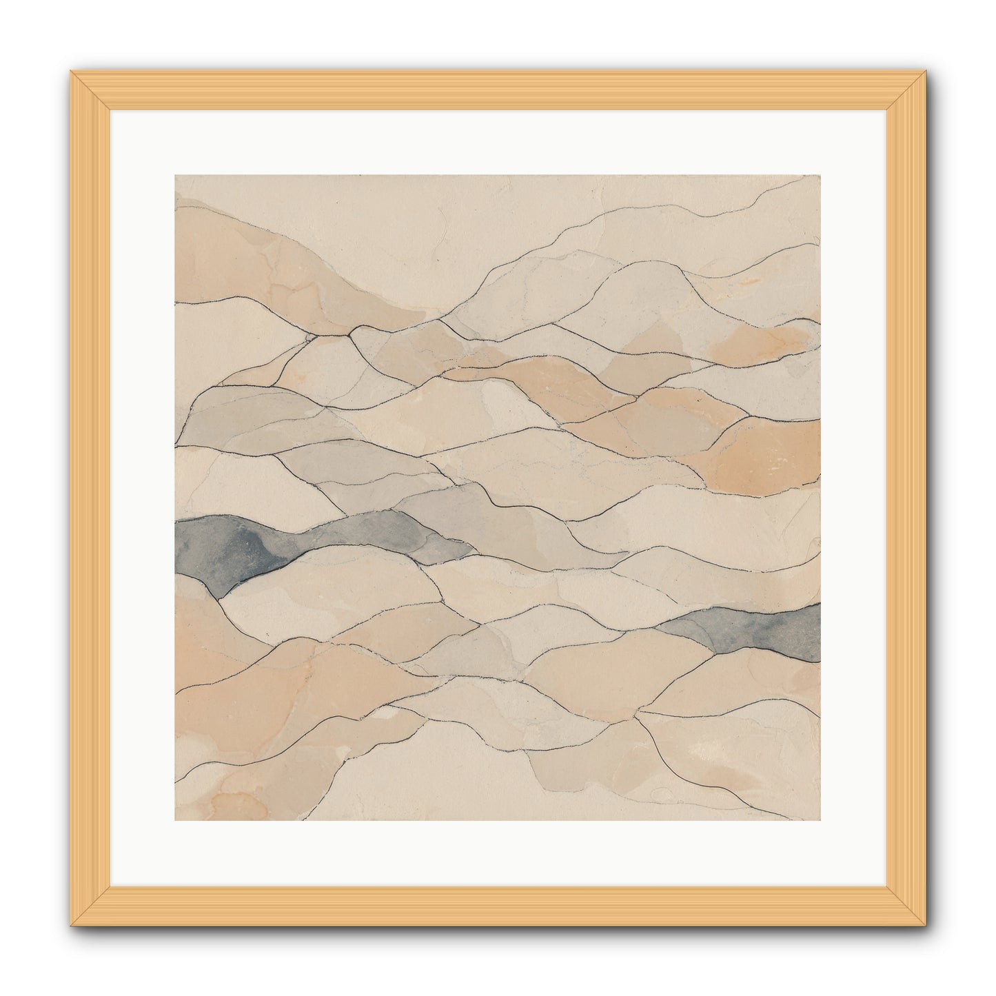 Paperback Galaxy -- Framed Print - Natural 20x20