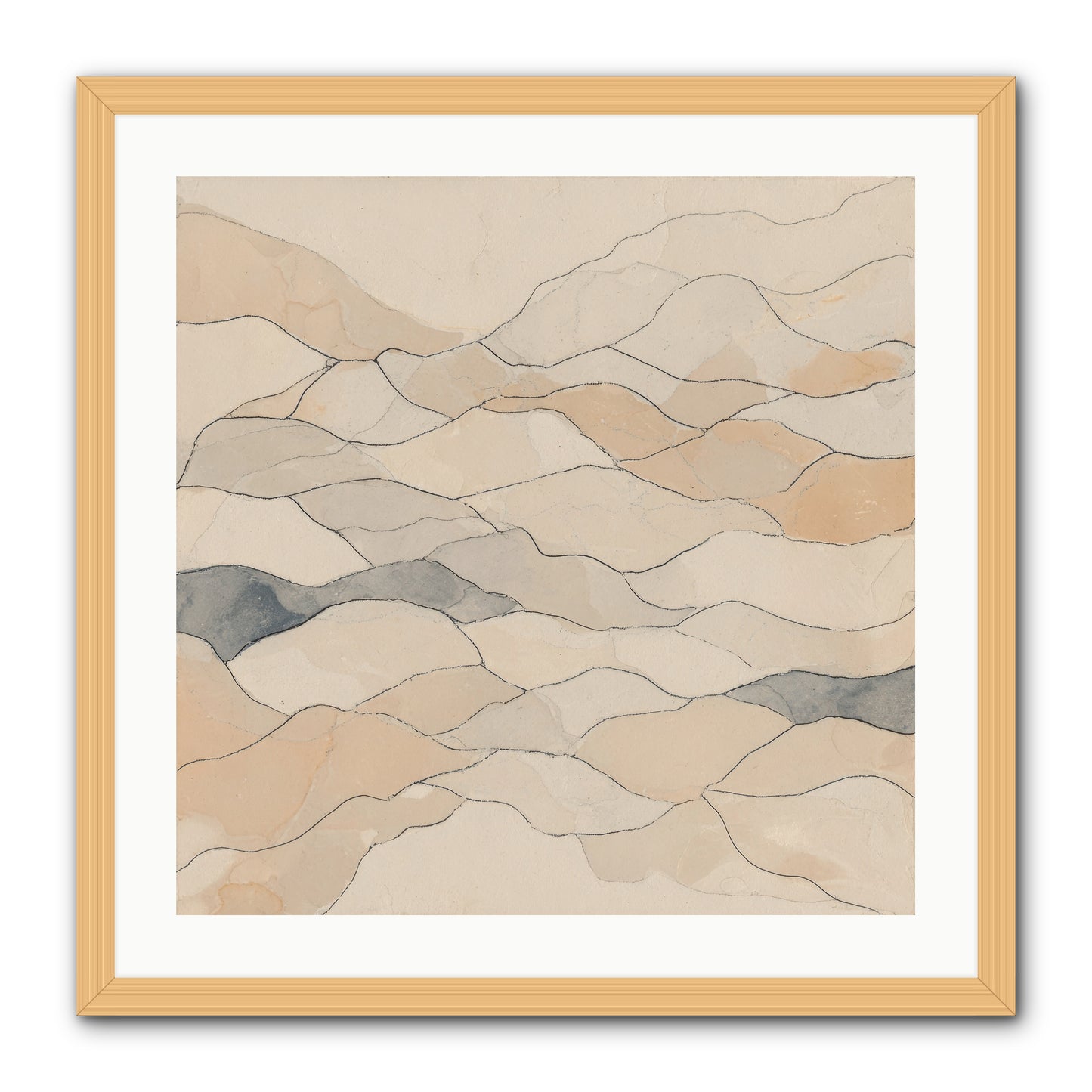 Paperback Galaxy -- Framed Print - Natural 24x24