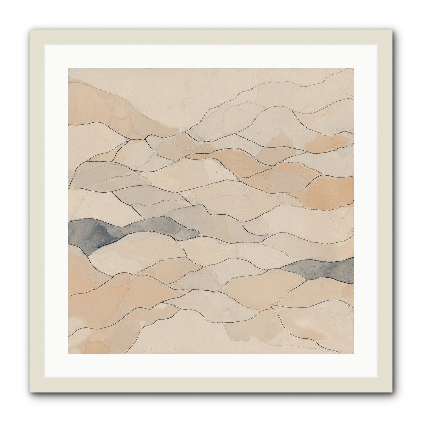 Paperback Galaxy -- Framed Print - White 24x24