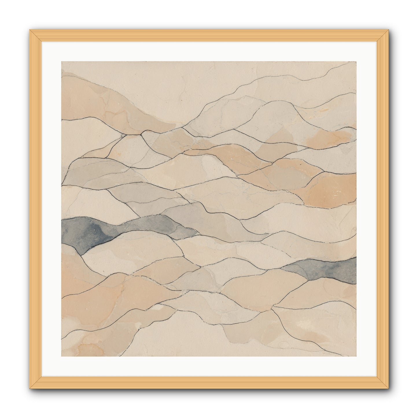 Paperback Galaxy -- Framed Print - Natural 30x30