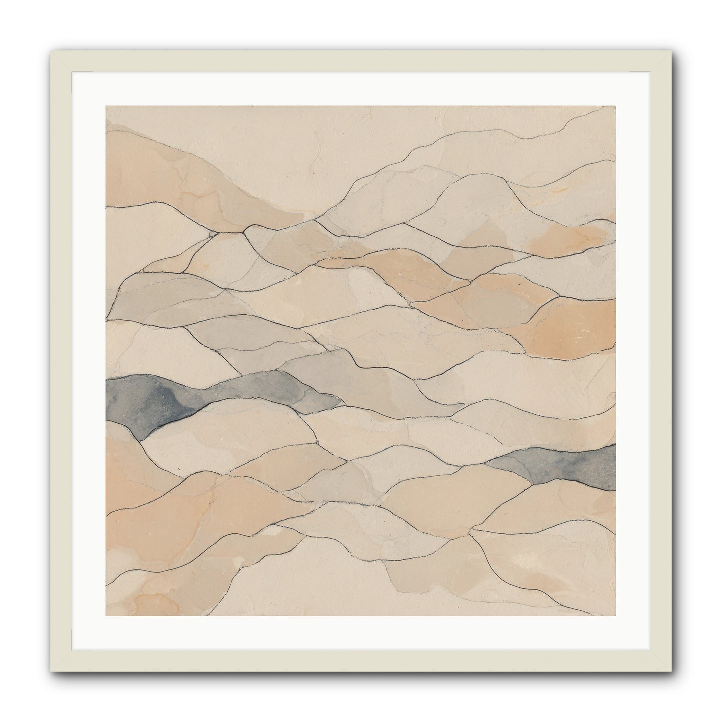 Paperback Galaxy -- Framed Print - White 30x30