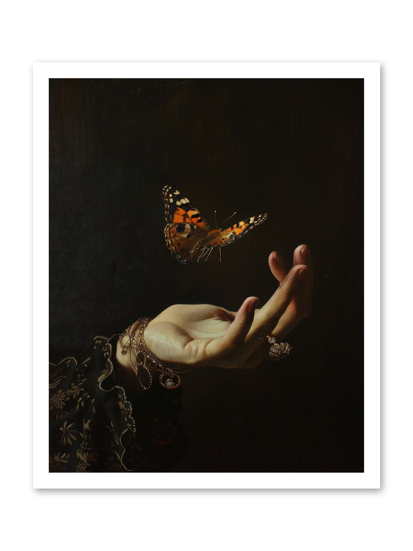 Papillon Crépuscule -- Paper Print 20x25