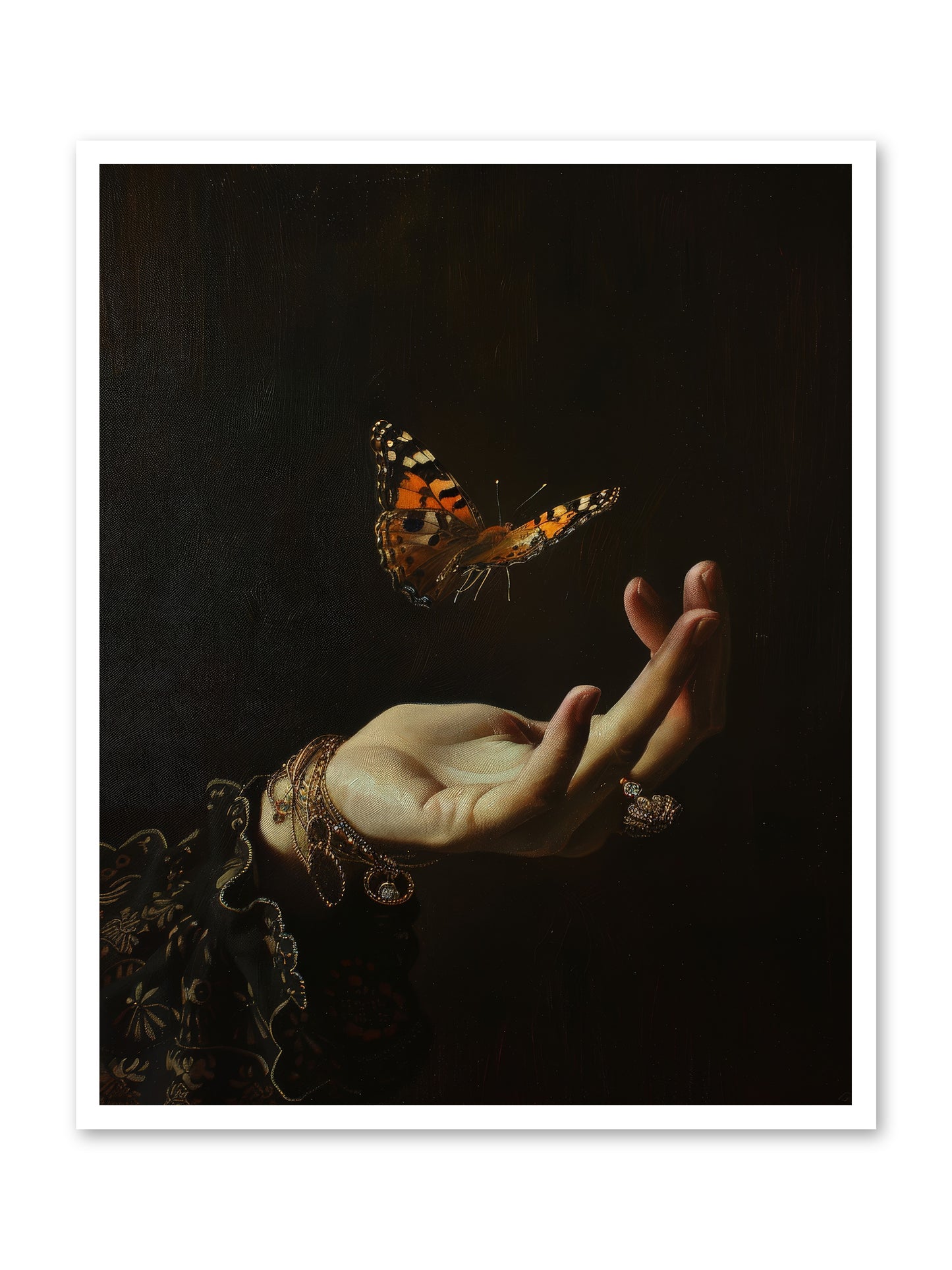 Papillon Crépuscule -- Loose Canvas Print 32x40