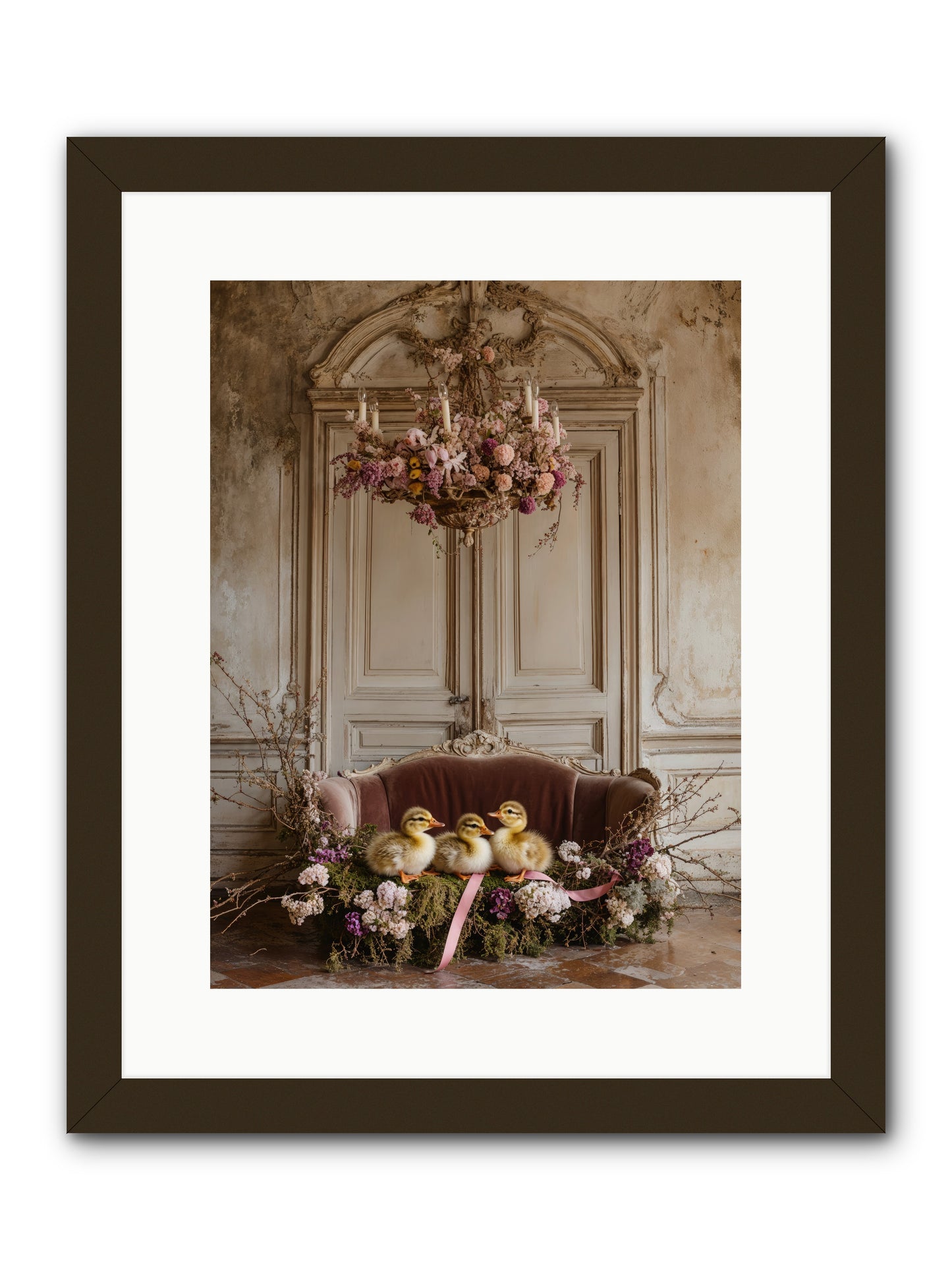 Paradise In Petals -- Framed Print - Black 12x16