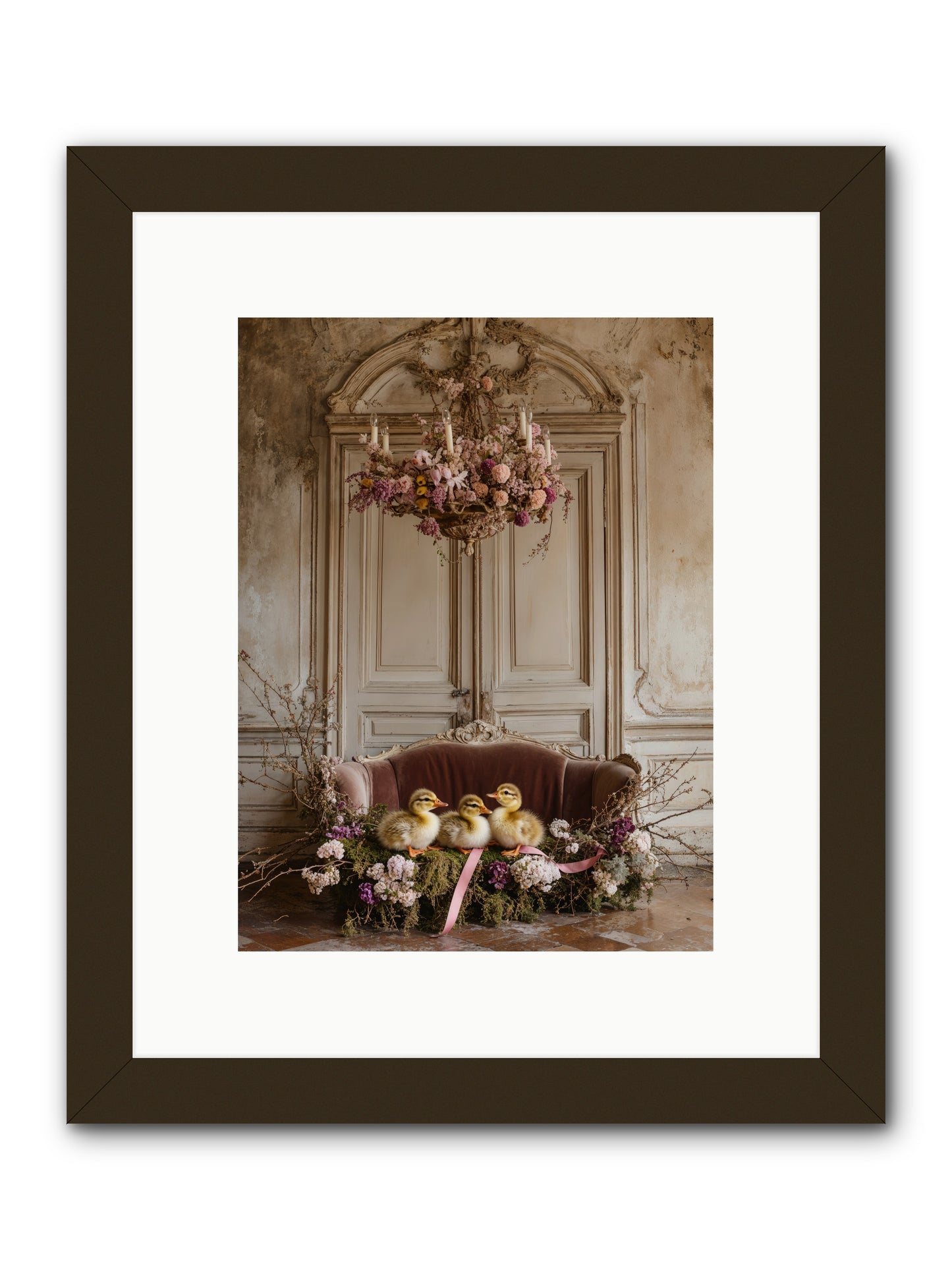 Paradise In Petals -- Framed Print - Black 9x12
