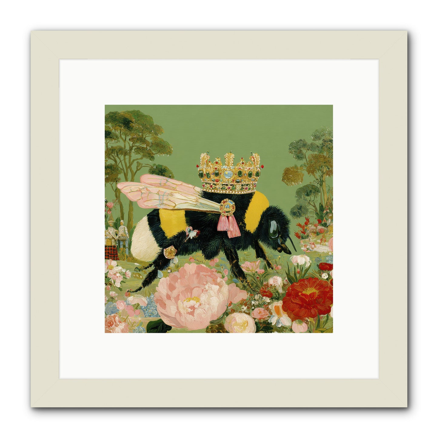 Paradise Unearthed -- Framed Print - White 10x10