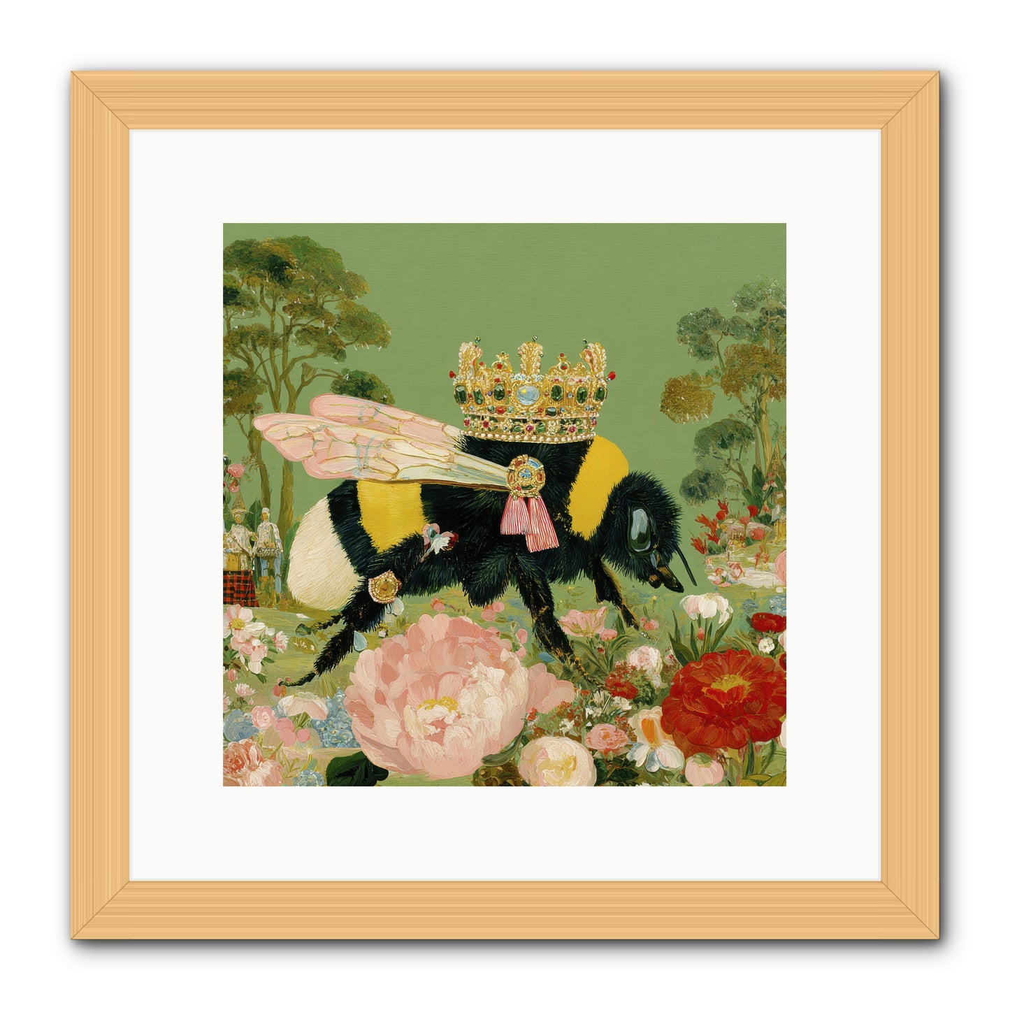 Paradise Unearthed -- Framed Print - Natural 12x12