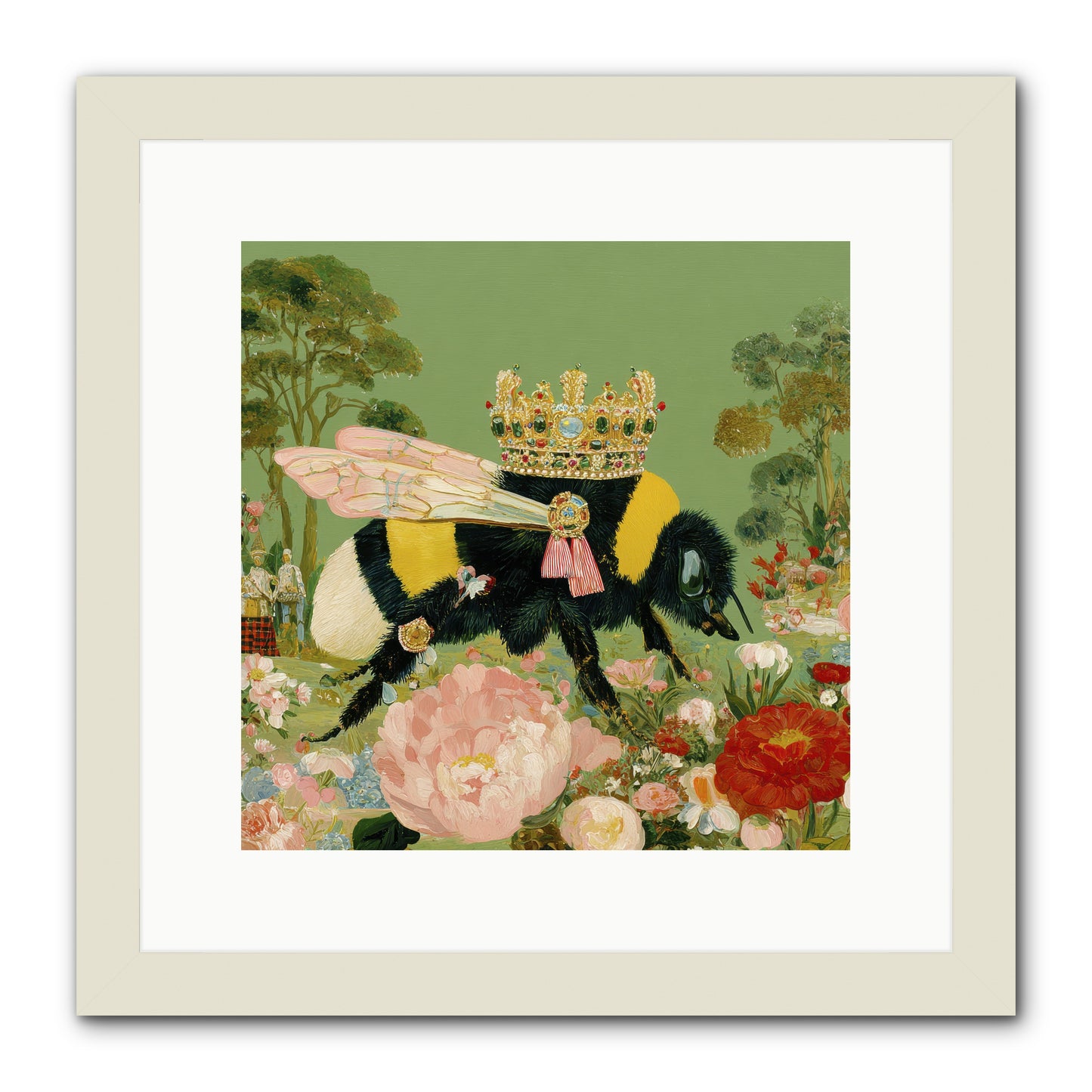 Paradise Unearthed -- Framed Print - White 12x12