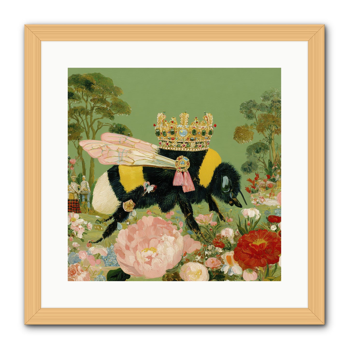 Paradise Unearthed -- Framed Print - Natural 16x16