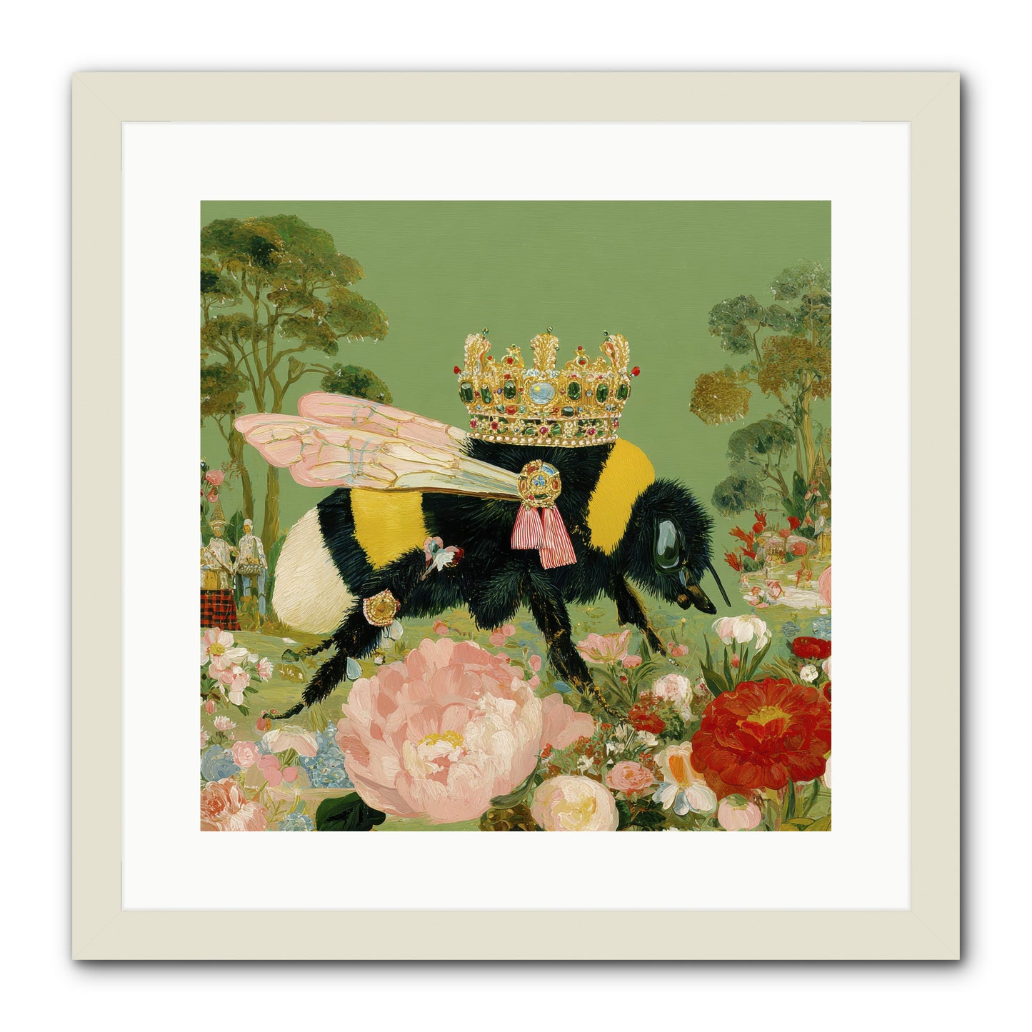 Paradise Unearthed -- Framed Print - White 16x16