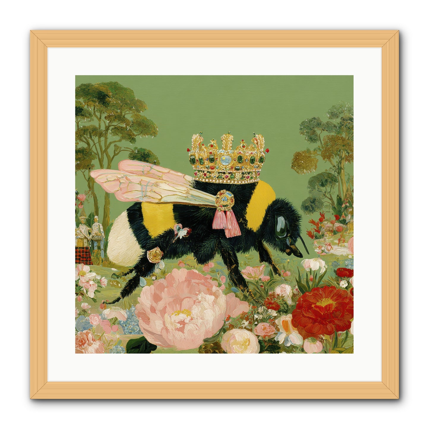 Paradise Unearthed -- Framed Print - Natural 20x20