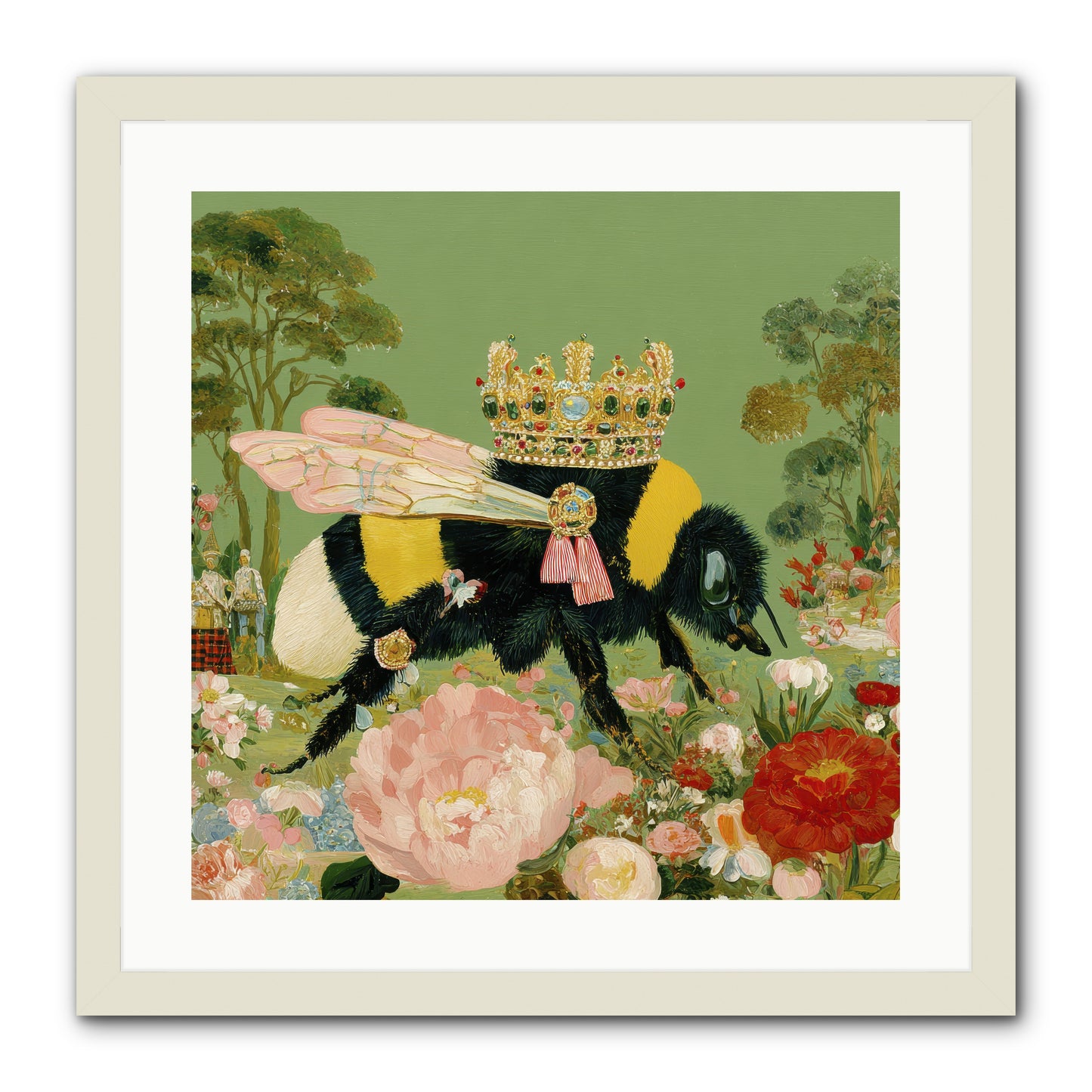 Paradise Unearthed -- Framed Print - White 20x20