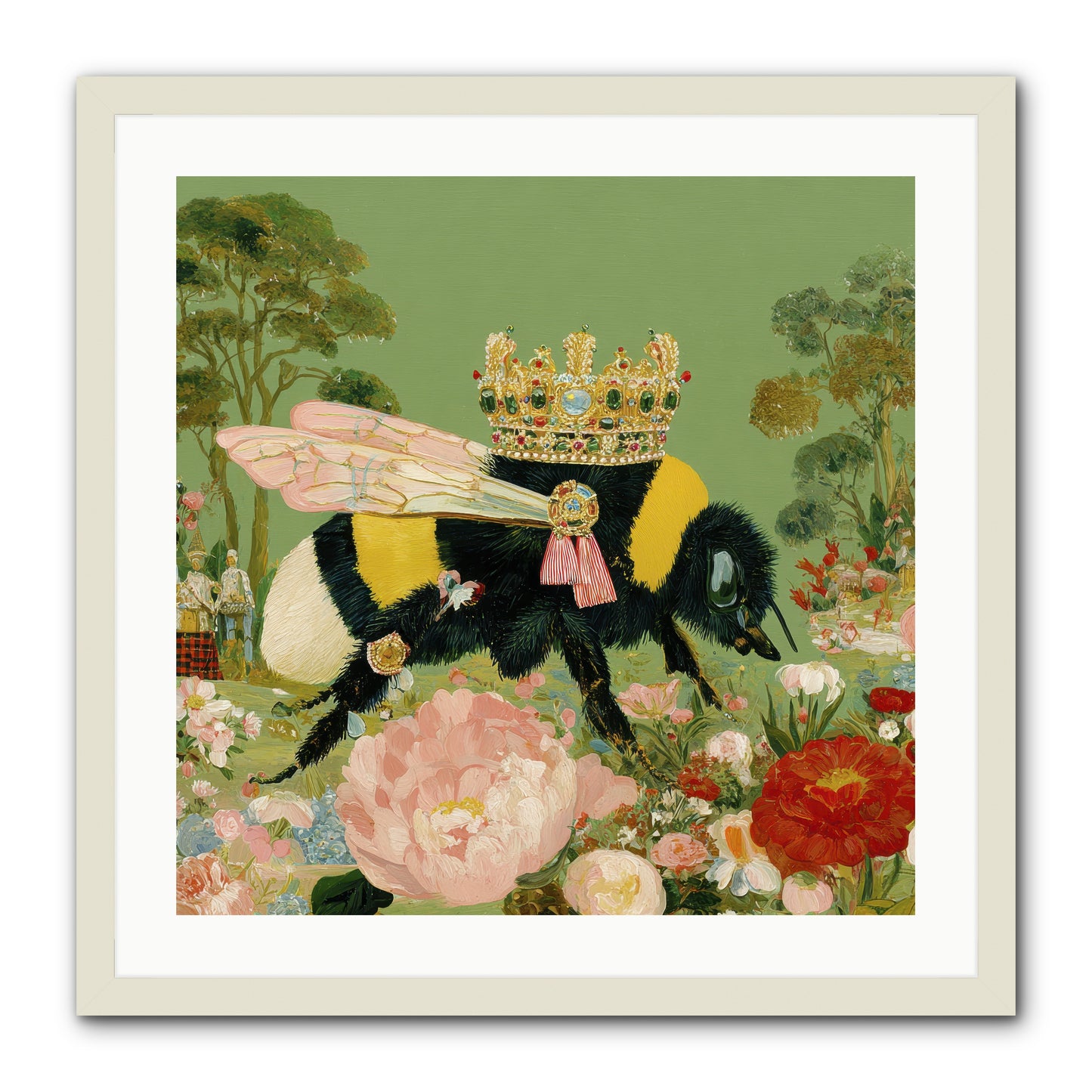Paradise Unearthed -- Framed Print - White 24x24