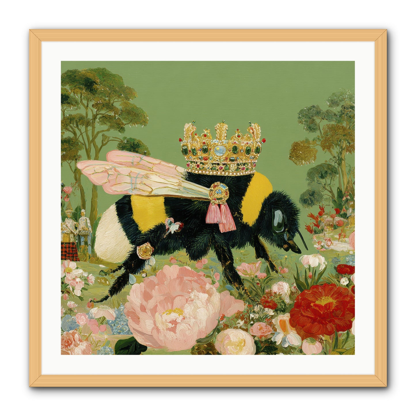 Paradise Unearthed -- Framed Print - Natural 30x30